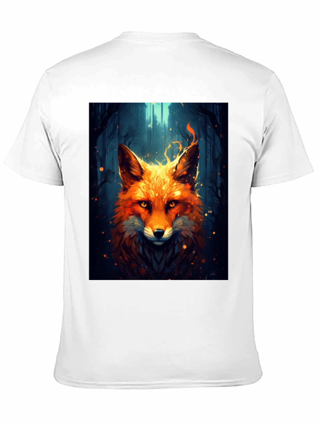 Fiery Fox Graphic Tee - Bold Animal Print Shirt
