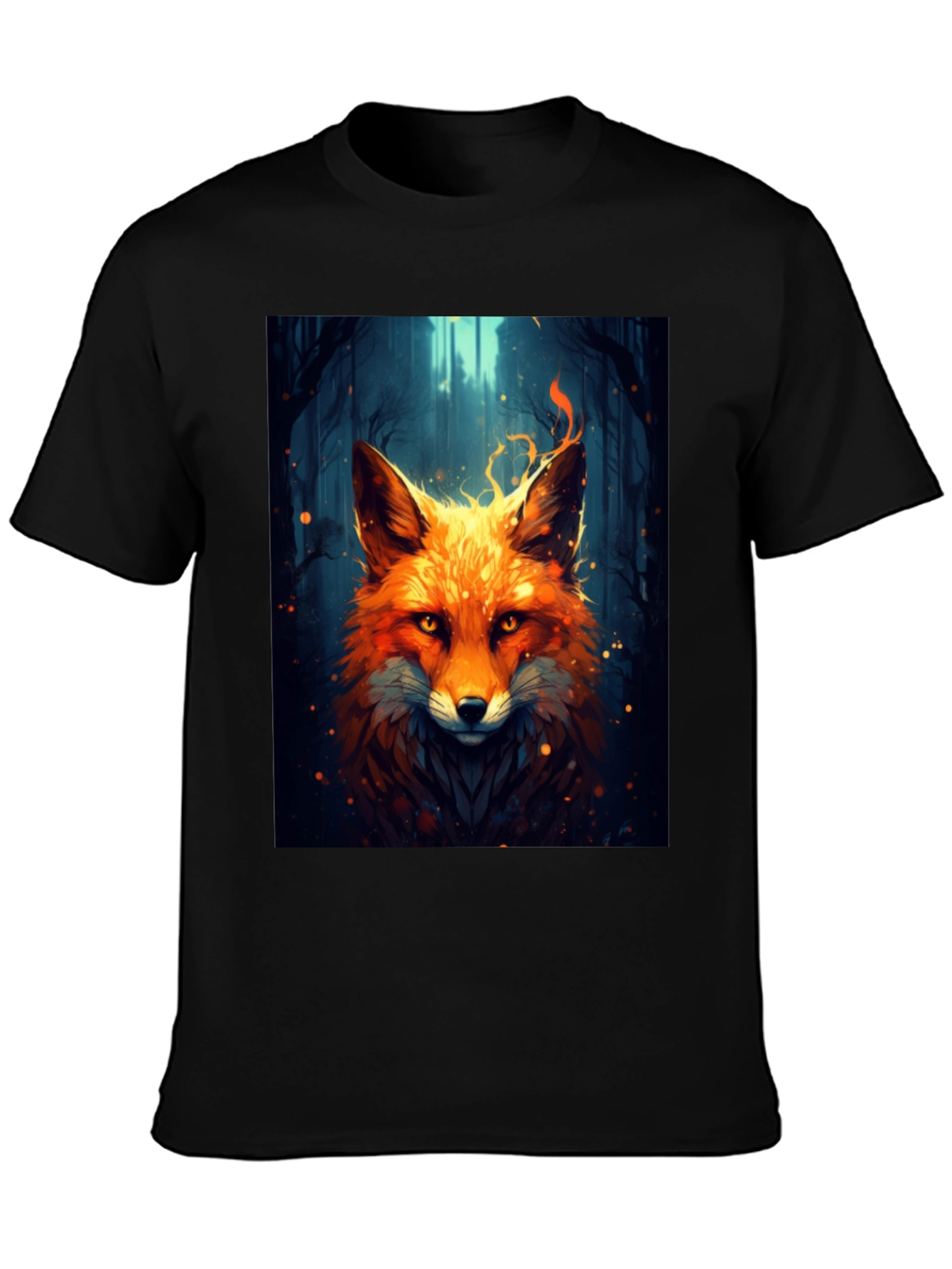 Fiery Fox Graphic Tee - Bold Animal Print Shirt