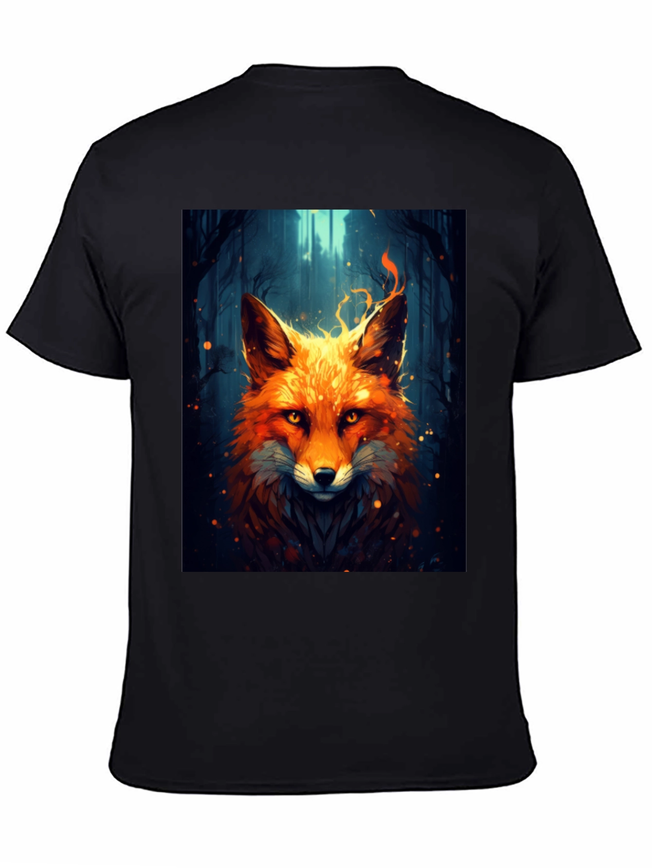 Fiery Fox Graphic Tee - Bold Animal Print Shirt
