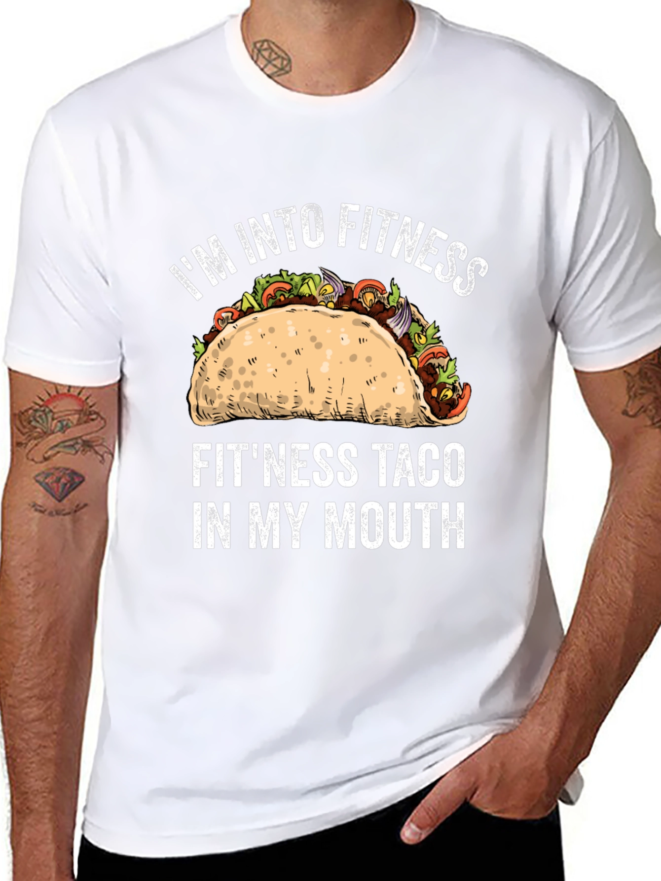 Fitness Taco T-Shirt Funny Workout Tee