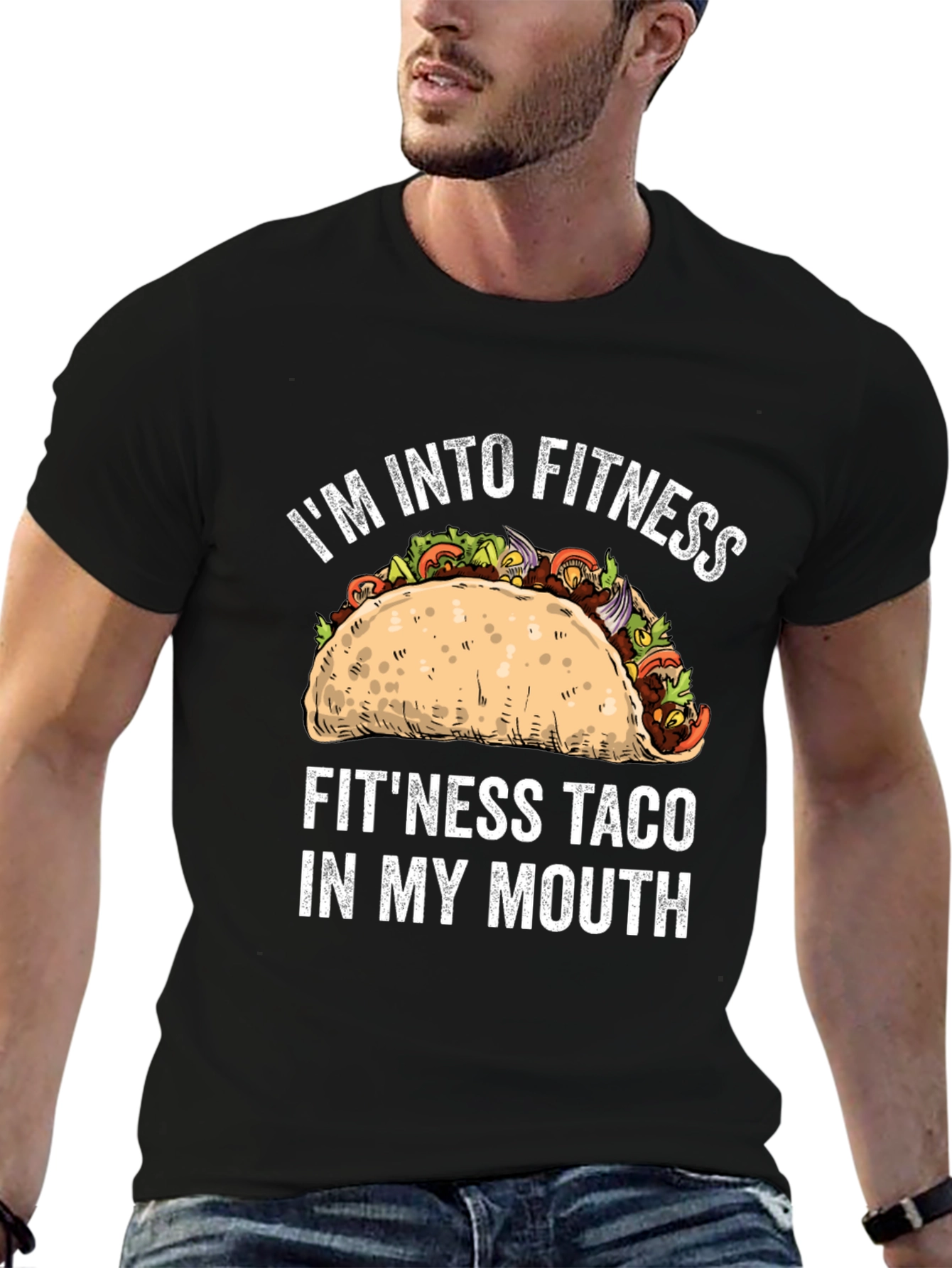 Fitness Taco T-Shirt Funny Workout Tee