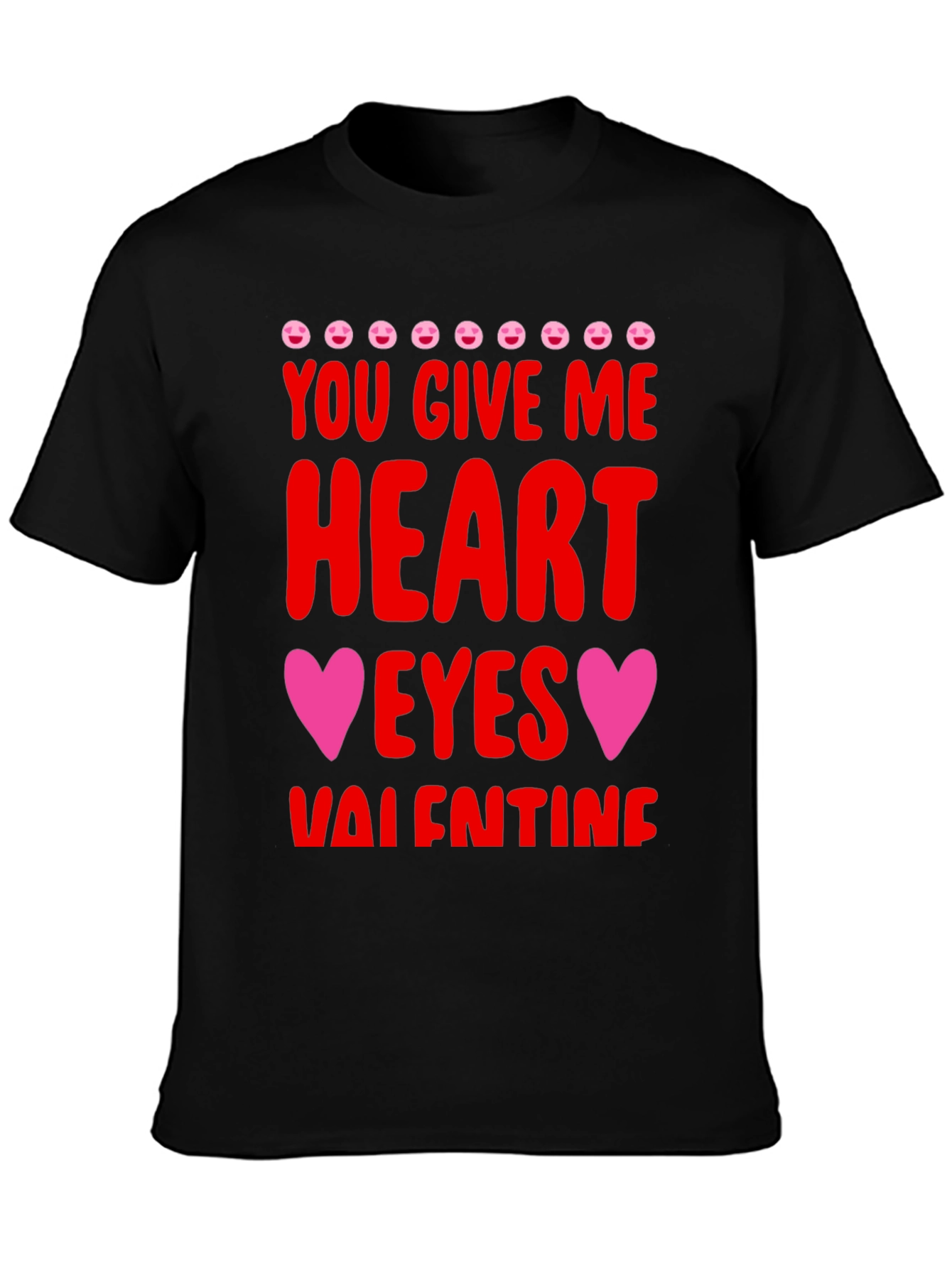 Heart Eyes Valentines Day Graphic Tee