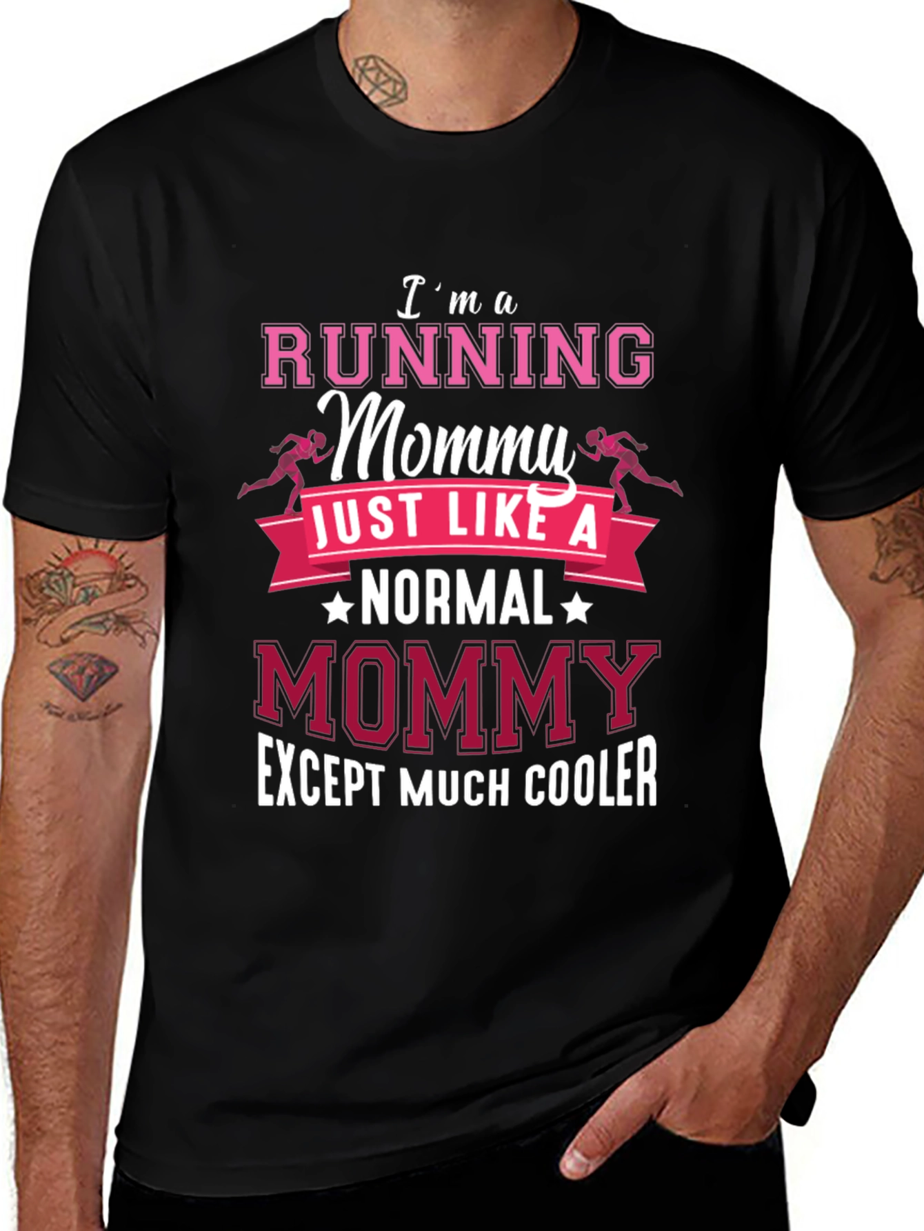 Running Mommy T-Shirt: Normal Mommy Except Much Cooler