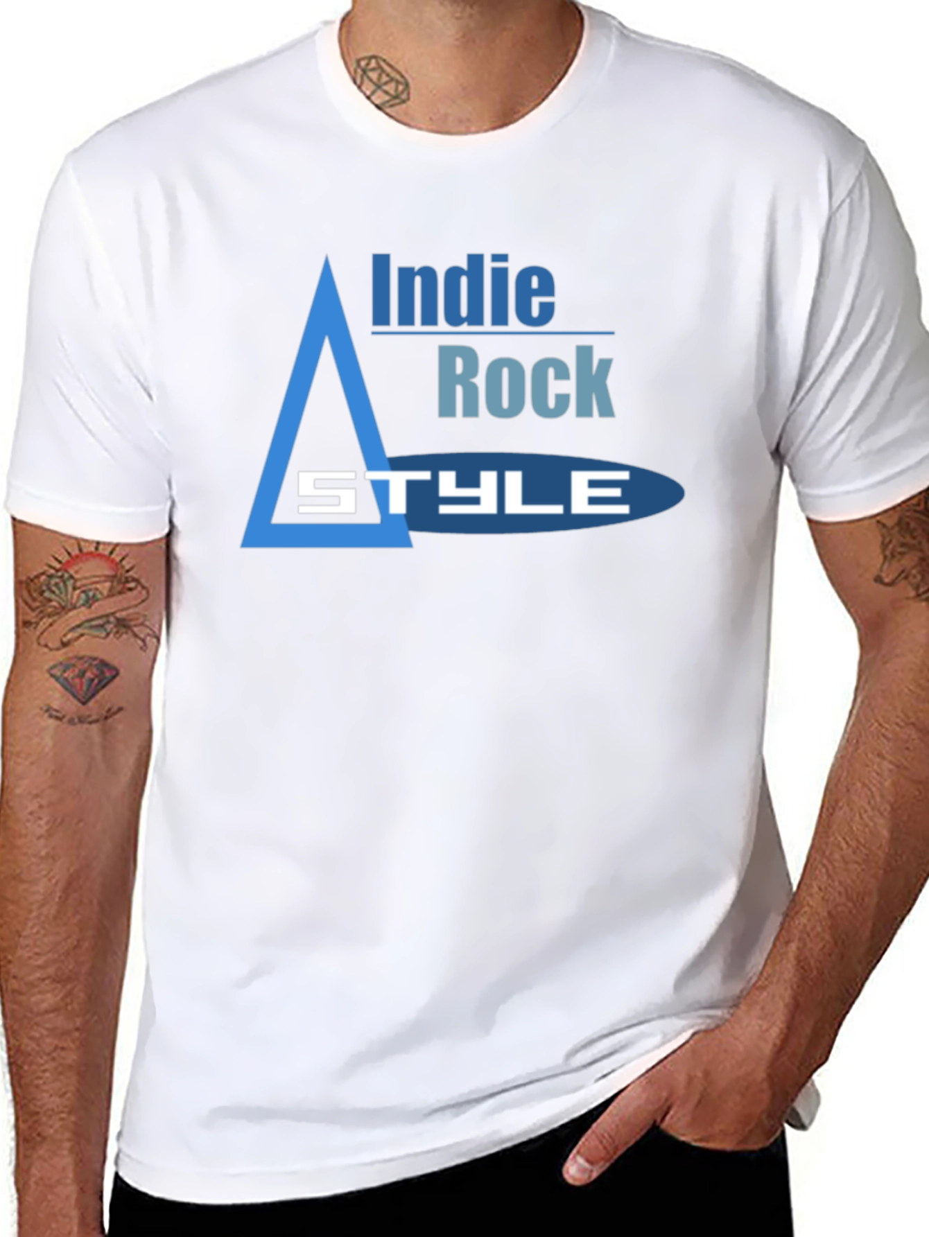 Indie Rock Style T-Shirt - Trendy Graphic Tee