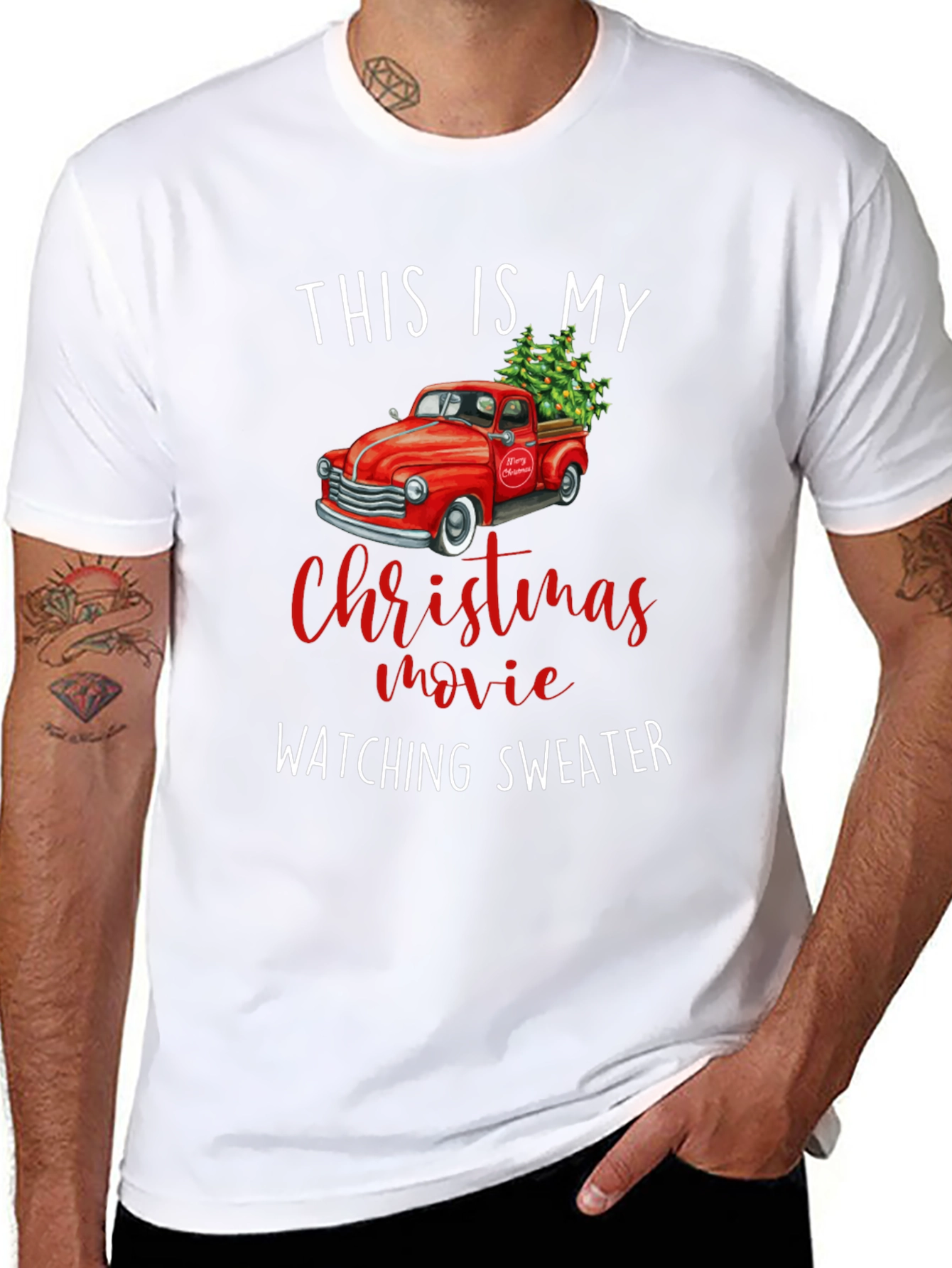 Christmas Movie Watching Sweater T-Shirt