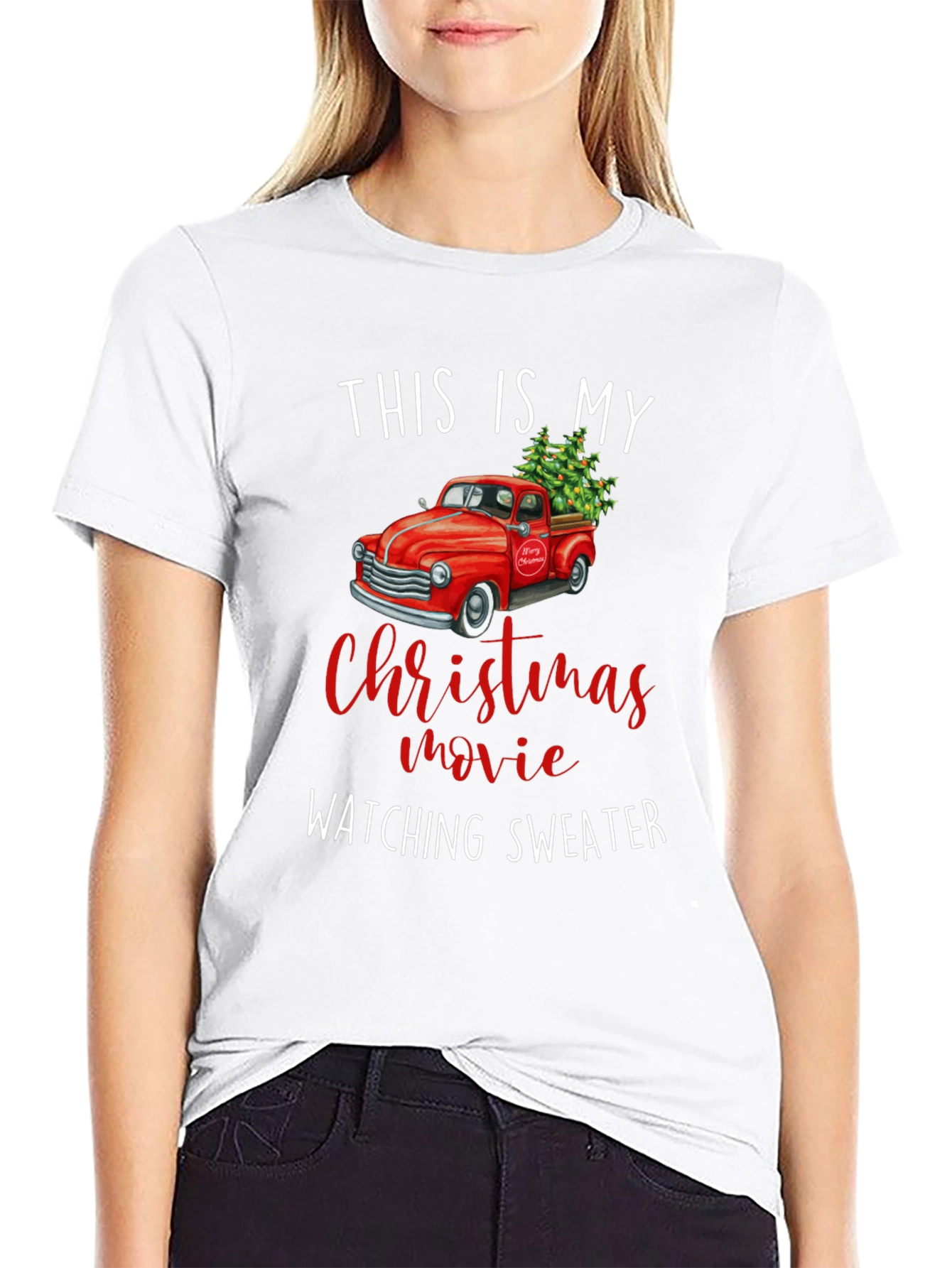 Christmas Movie Watching Sweater T-Shirt