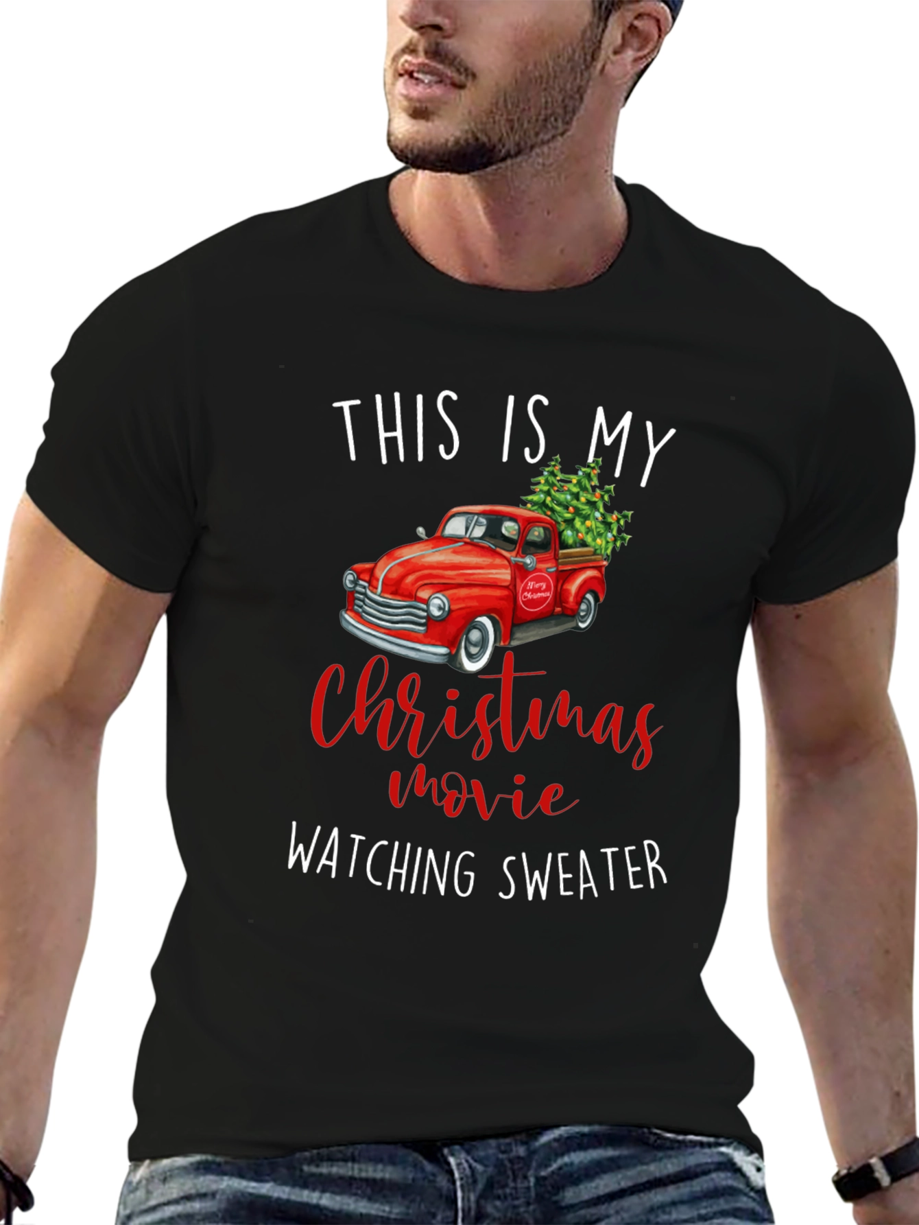 Christmas Movie Watching Sweater T-Shirt