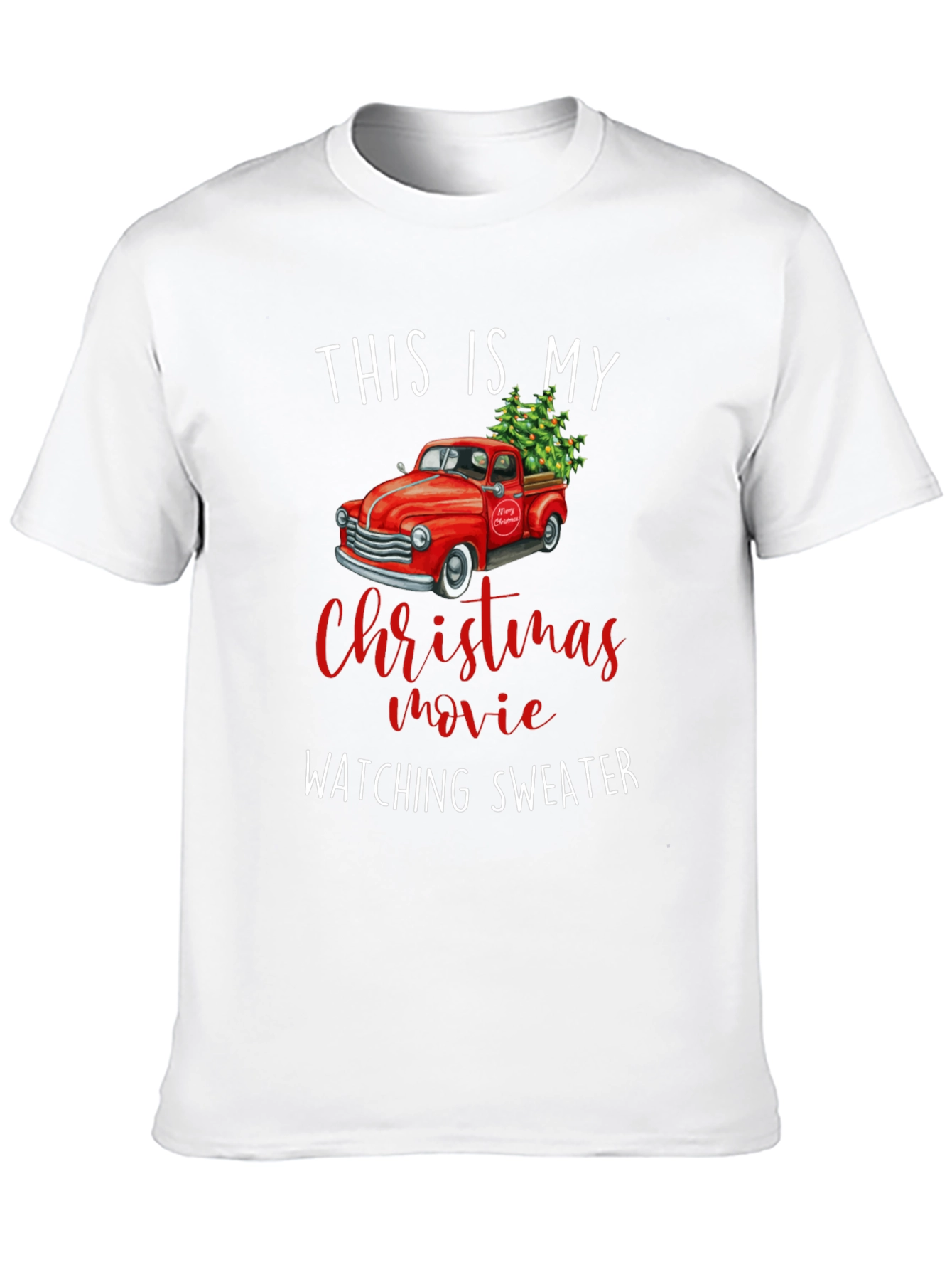 Christmas Movie Watching Sweater T-Shirt