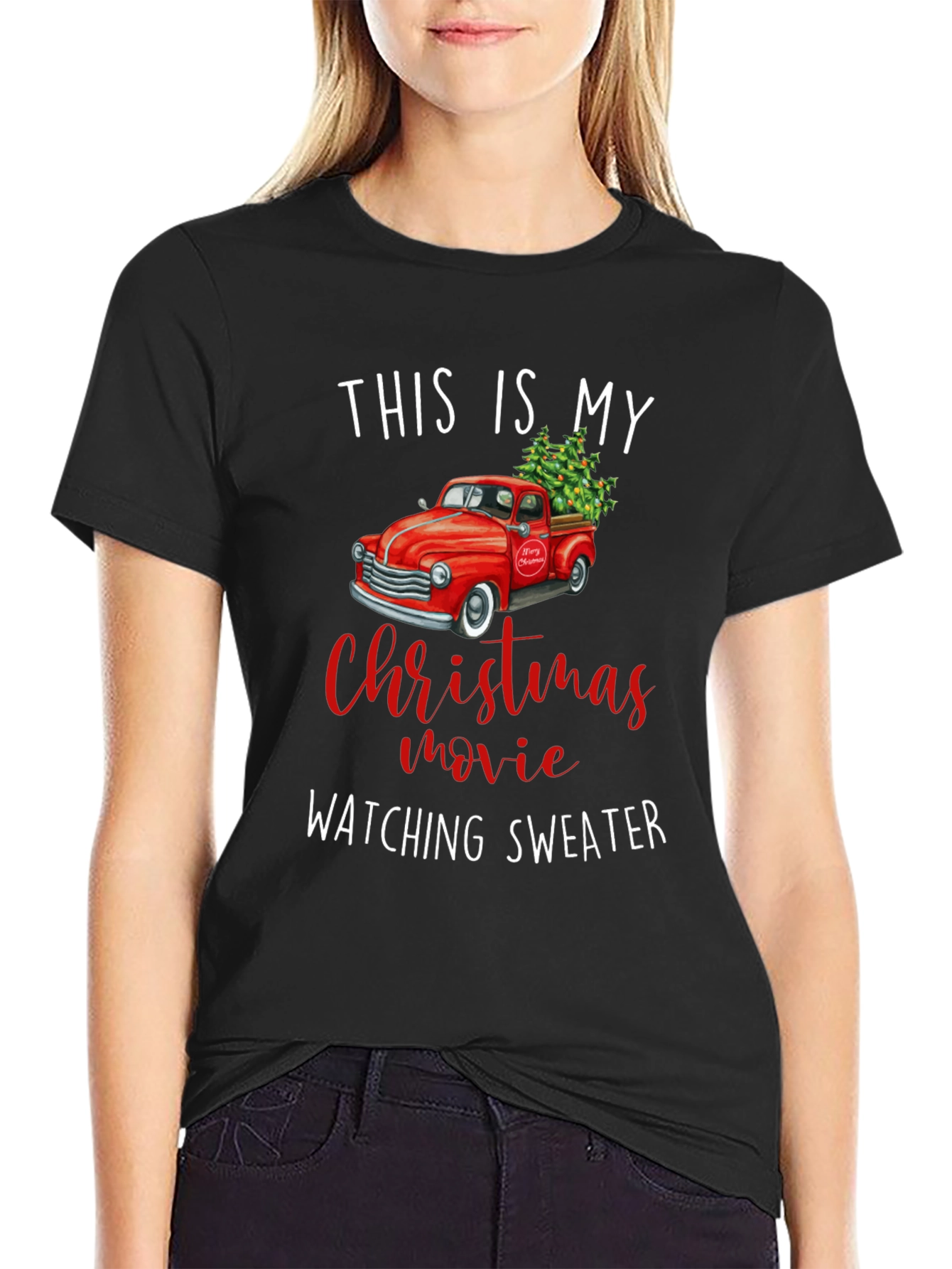 Christmas Movie Watching Sweater T-Shirt