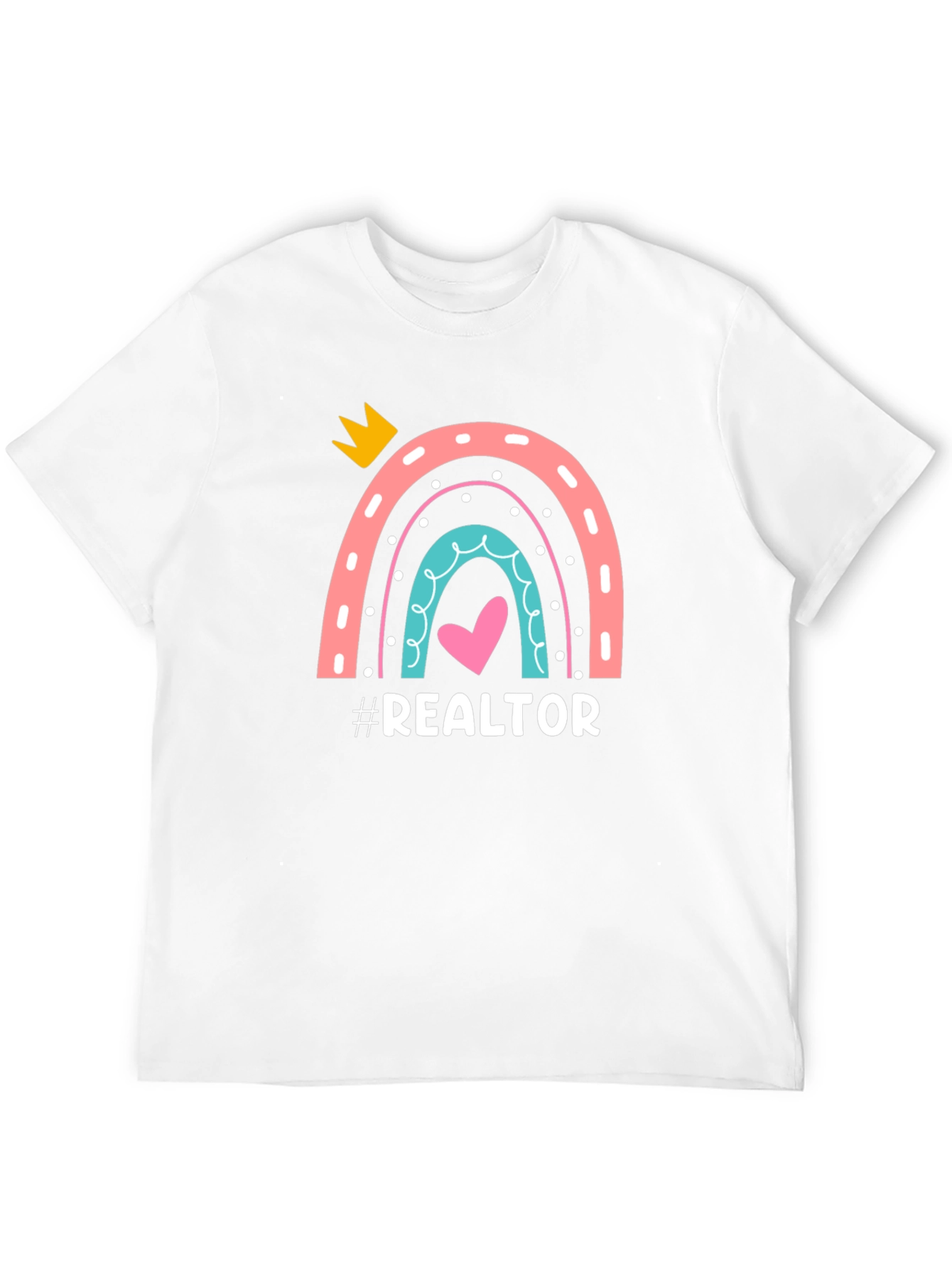 Realtor Rainbow Graphic Tee - Black