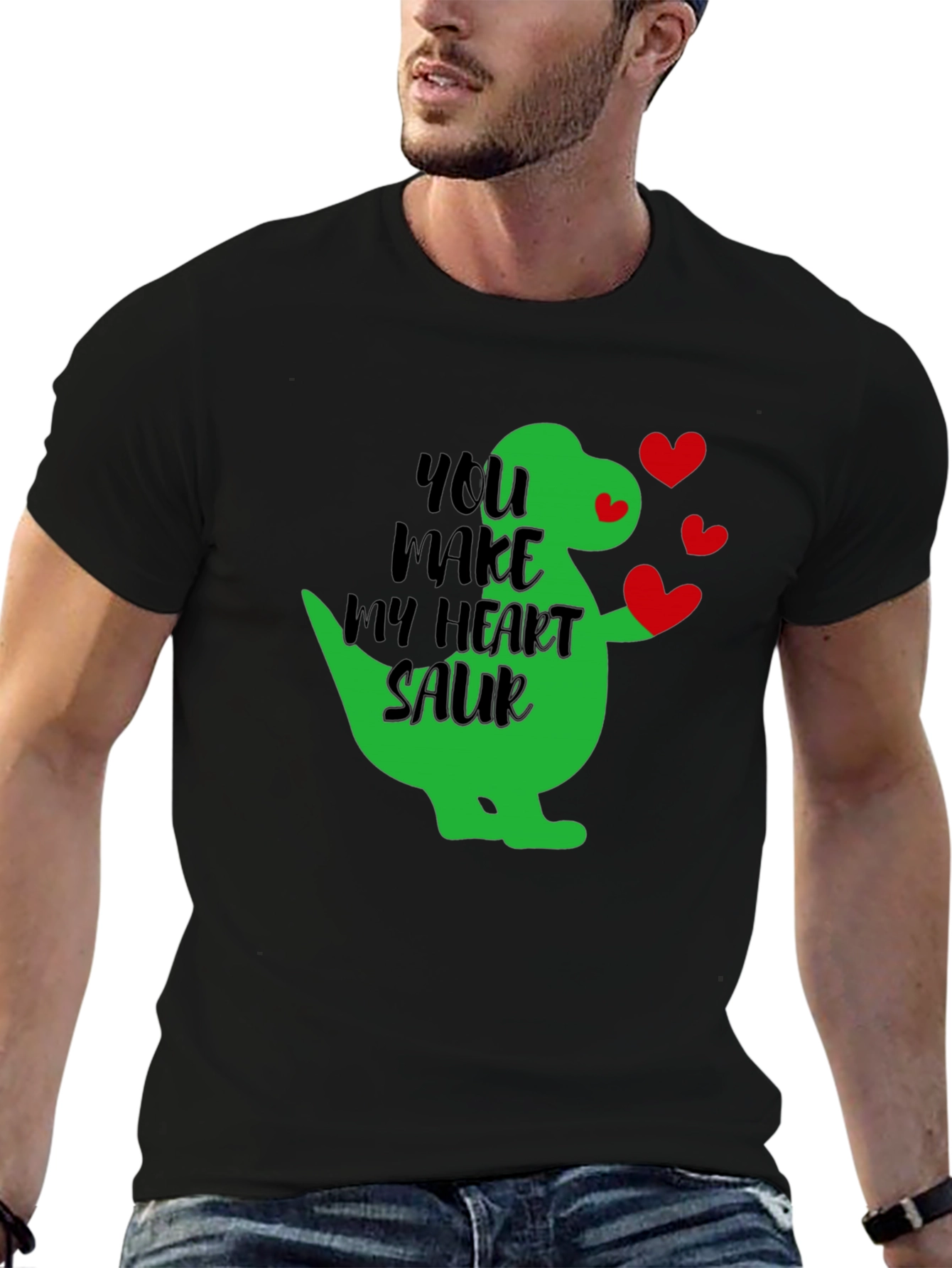 Heart Saur T-Shirt - Dinosaur Love Tee