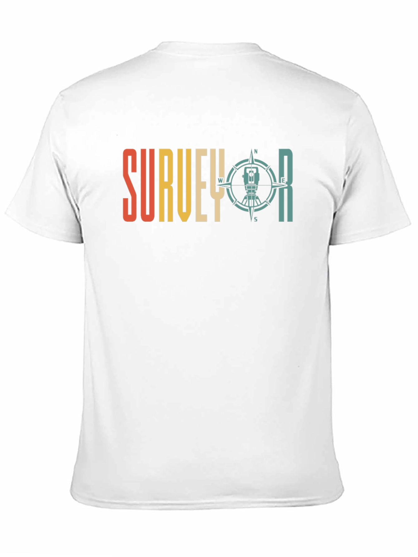 Surveyor Compass Graphic Tee - Black Crew Neck