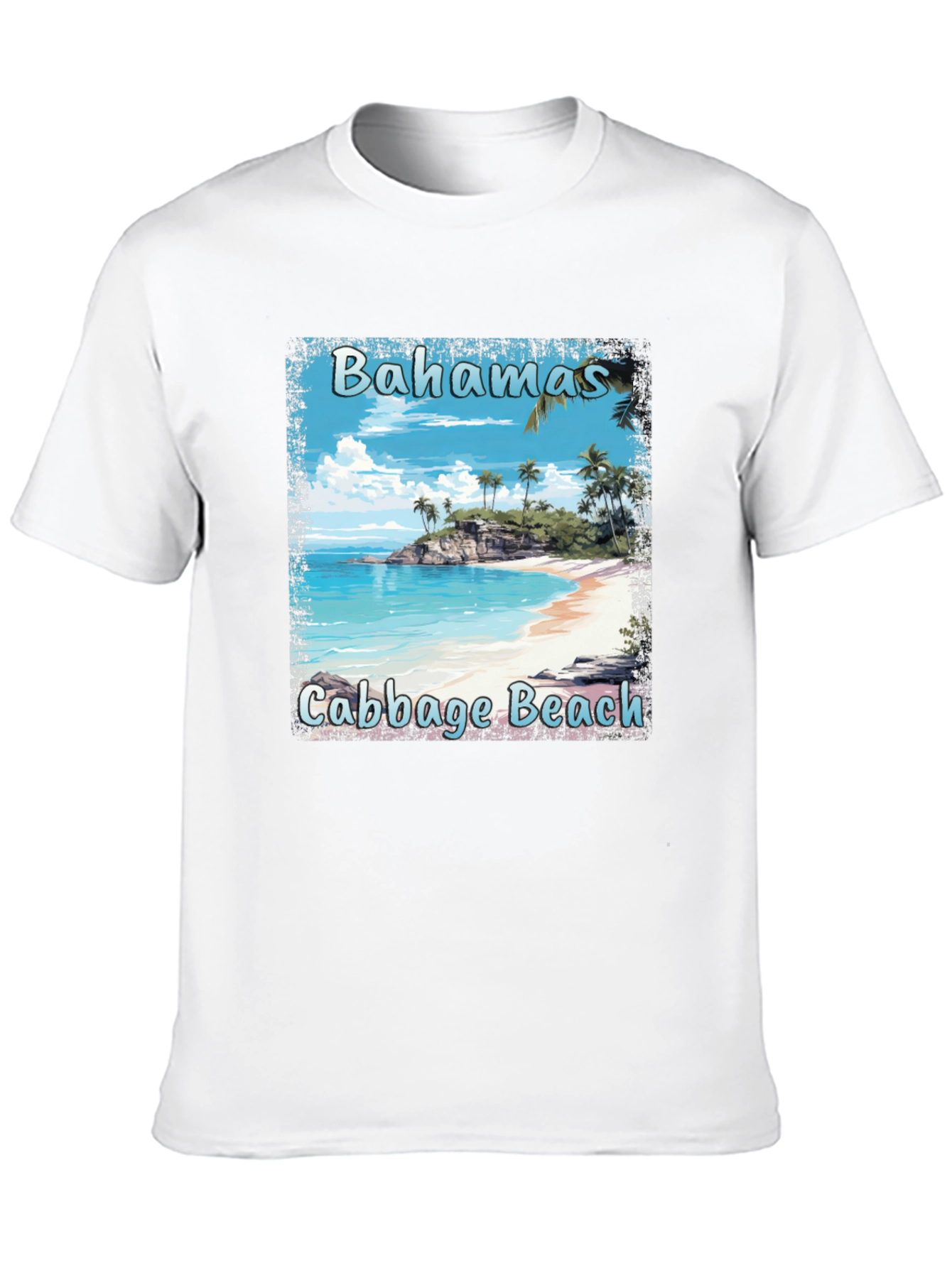 Bahamas Cabbage Beach T-Shirt - Island Vibes
