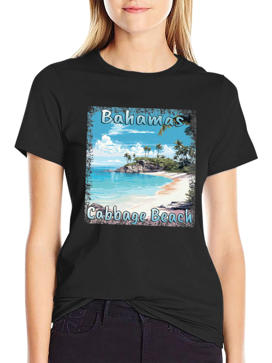 Bahamas Cabbage Beach T-Shirt - Island Vibes