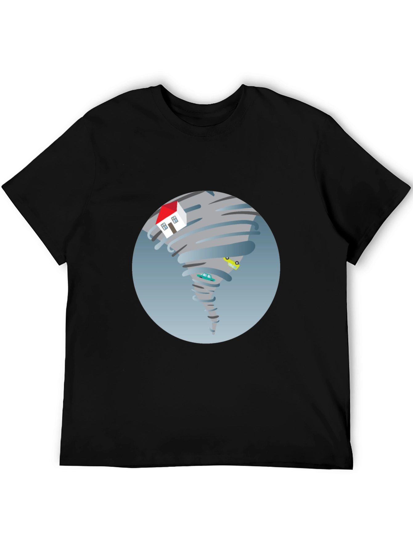Tornado House T-Shirt - Novelty Graphic Tee