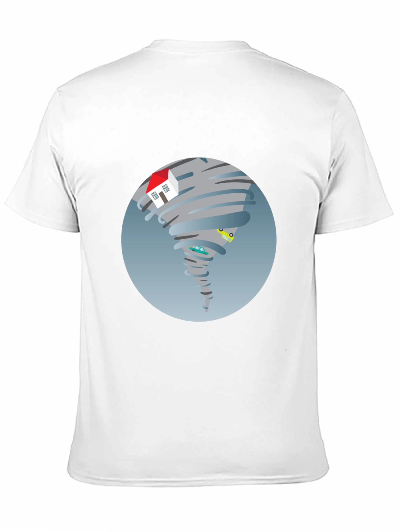 Tornado House T-Shirt - Novelty Graphic Tee