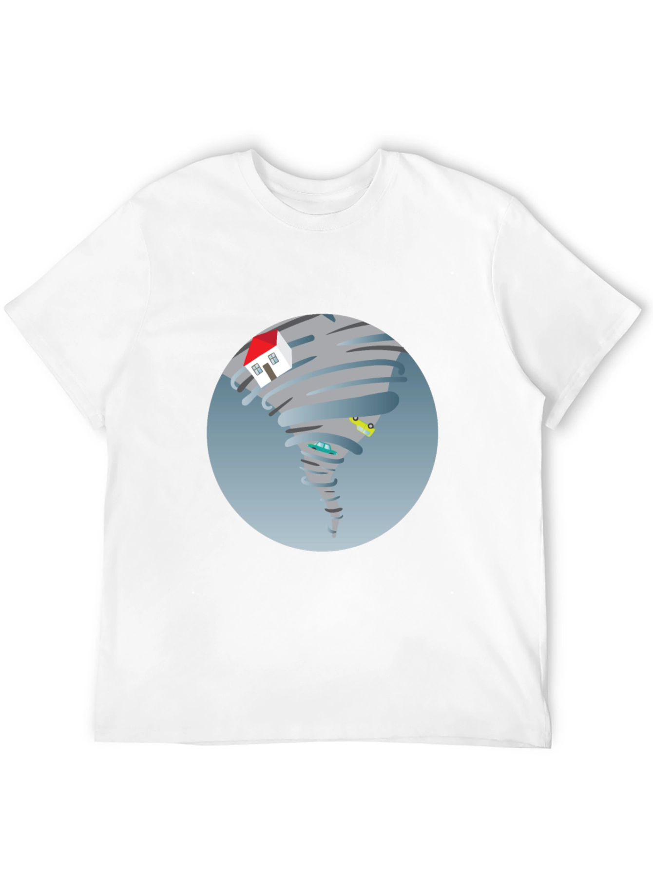 Tornado House T-Shirt - Novelty Graphic Tee