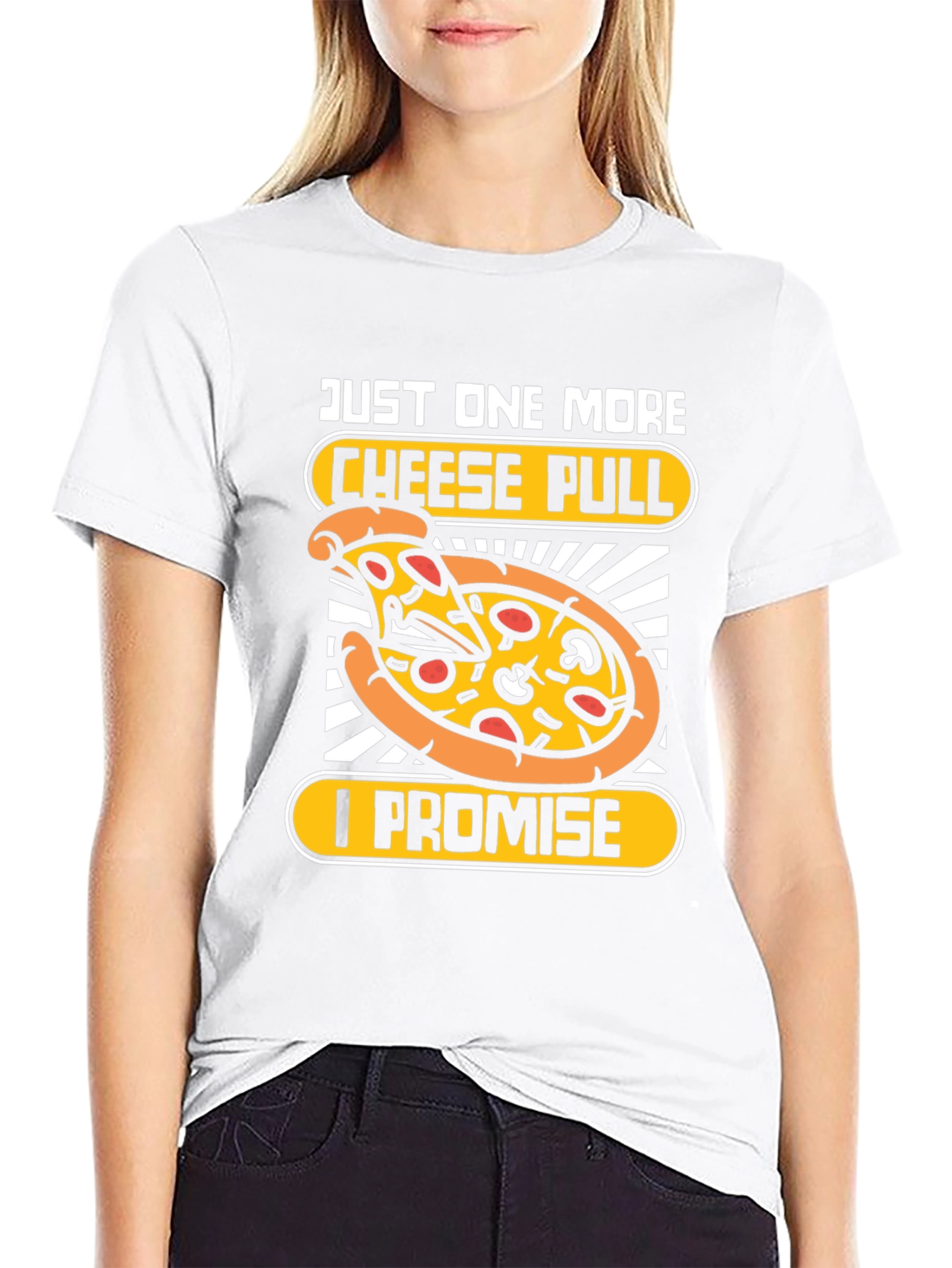 Just One More Cheese Pull Pizza Graphic Tee
