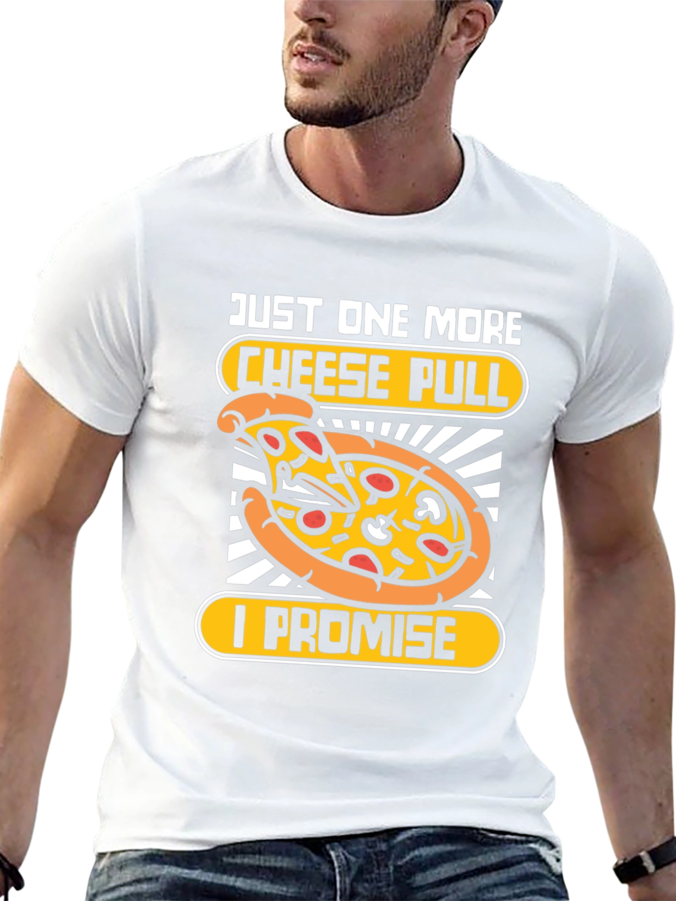 Just One More Cheese Pull Pizza Graphic Tee