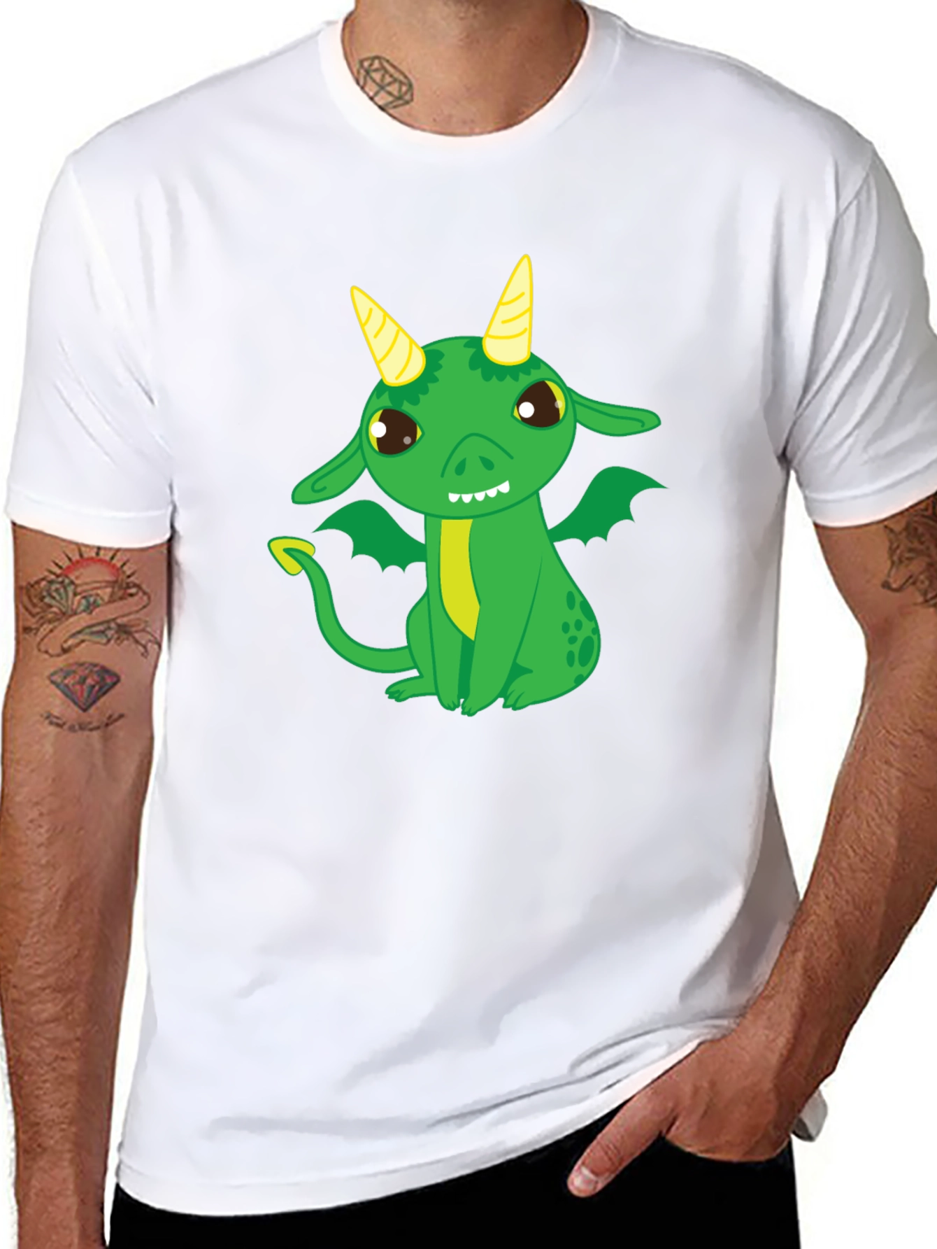 Dragon Graphic T-Shirt - Cute Cartoon Design