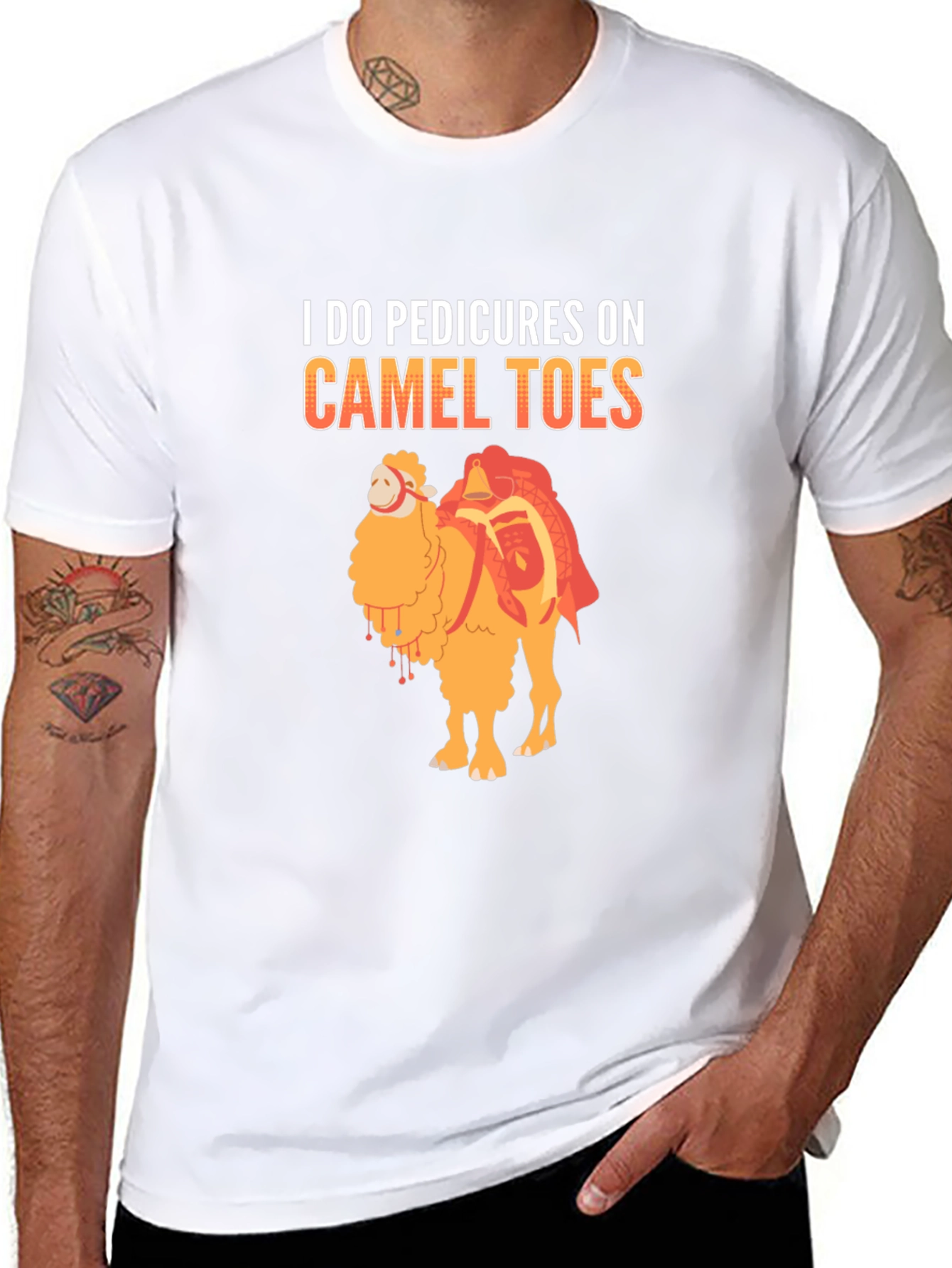Pedicure Camel Toes Funny Graphic T-Shirt