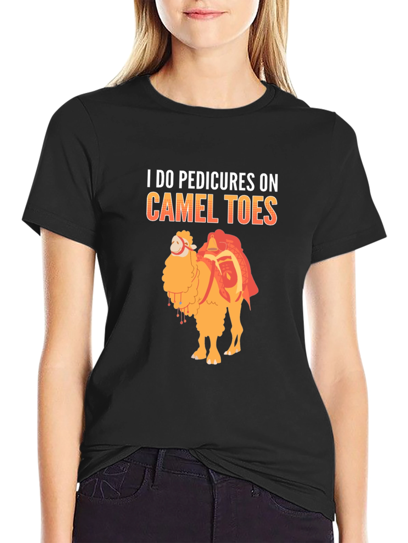 Pedicure Camel Toes Funny Graphic T-Shirt