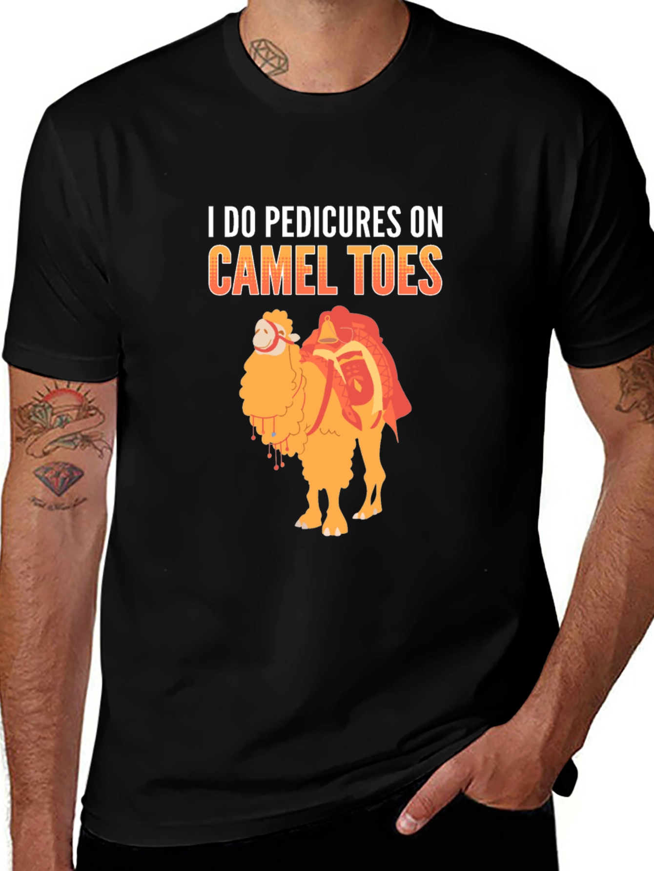 Pedicure Camel Toes Funny Graphic T-Shirt