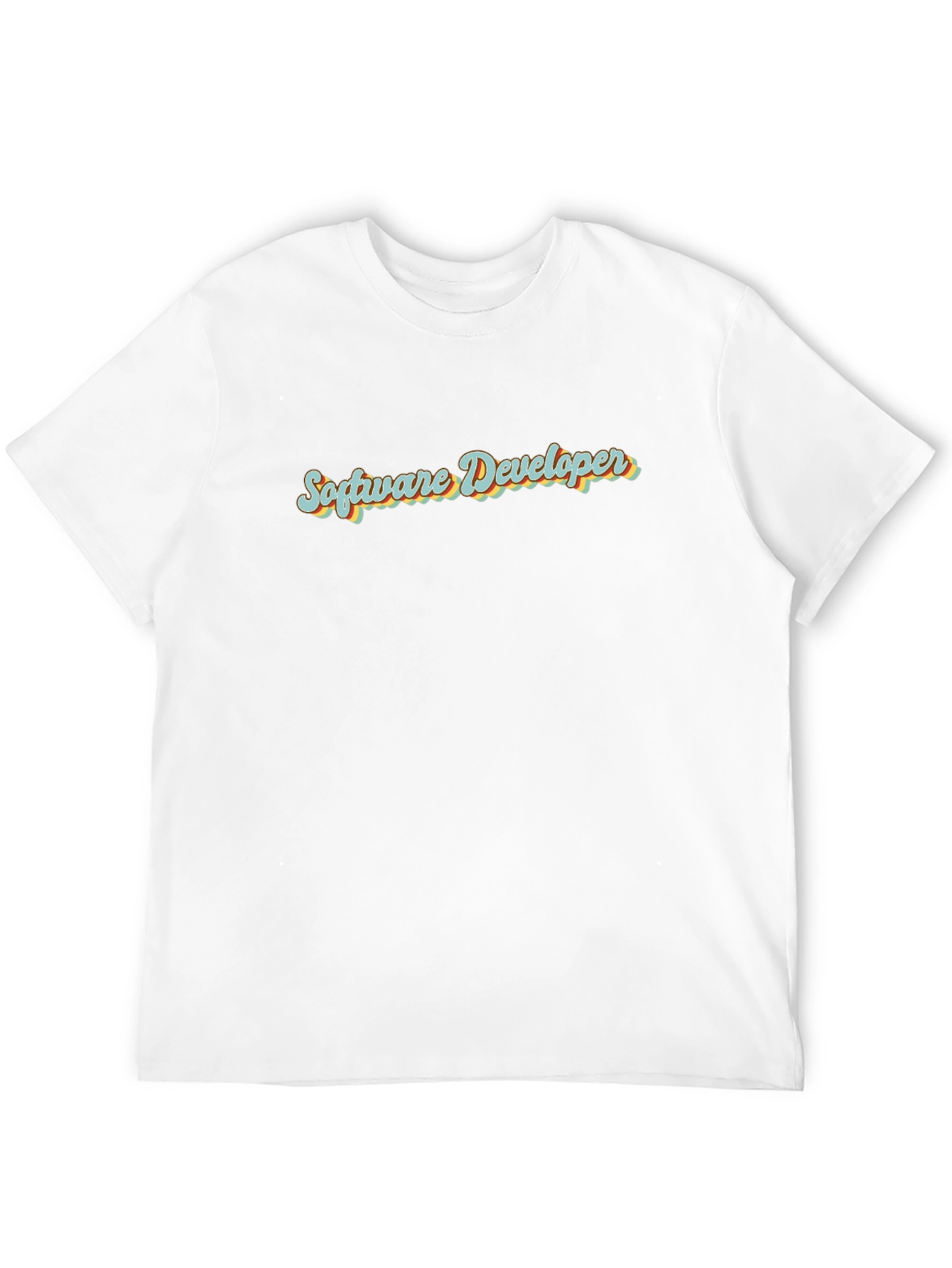 Software Developer Retro Style Black T-Shirt