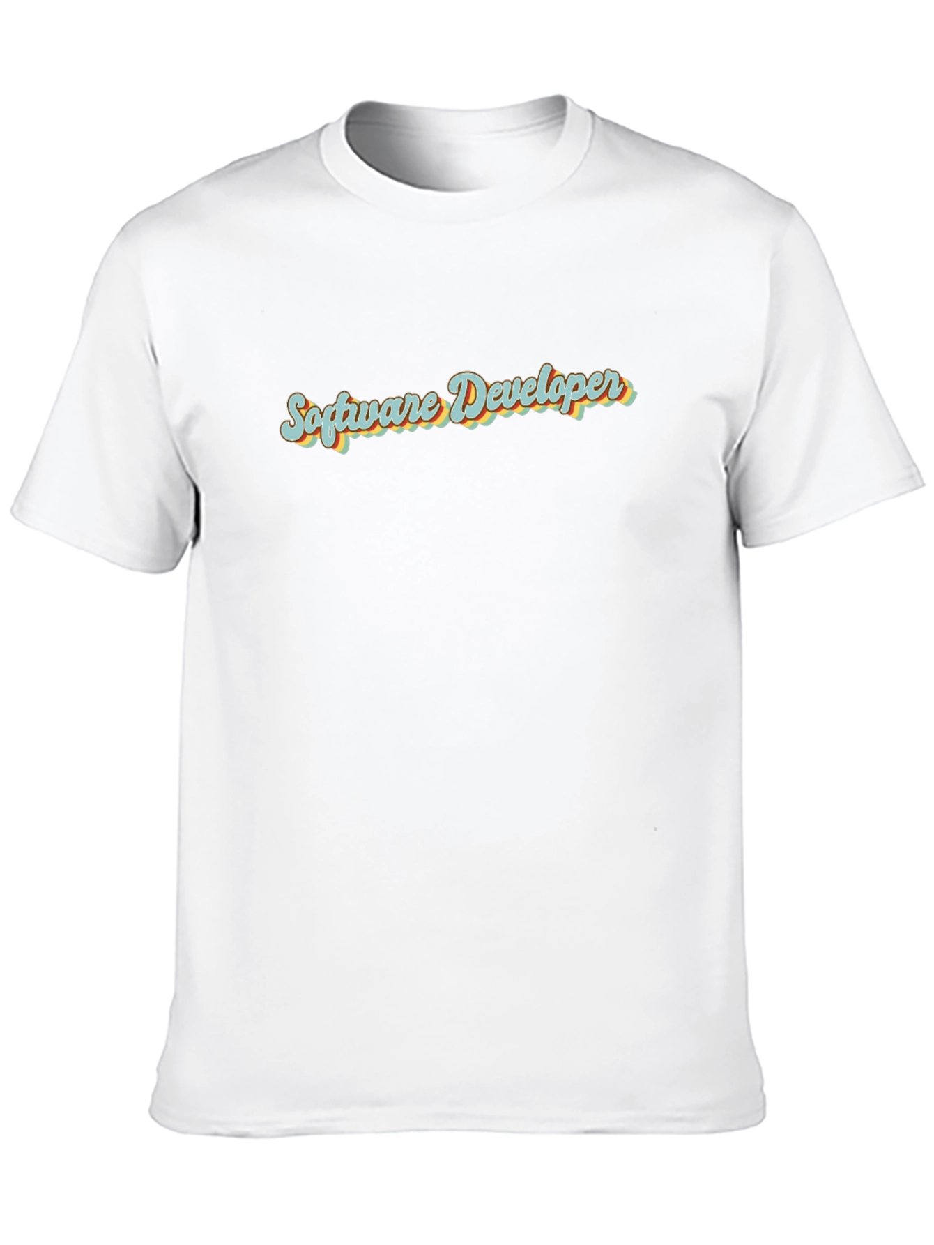Software Developer Retro Style Black T-Shirt