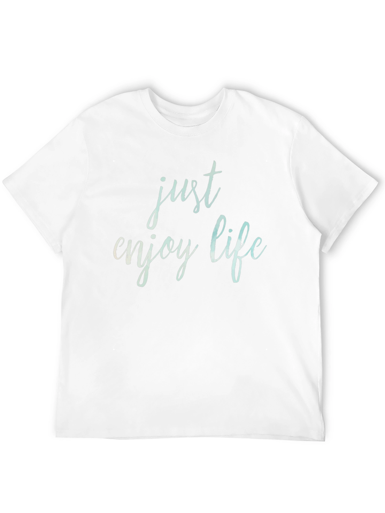 Just Enjoy Life Black Graphic Tee