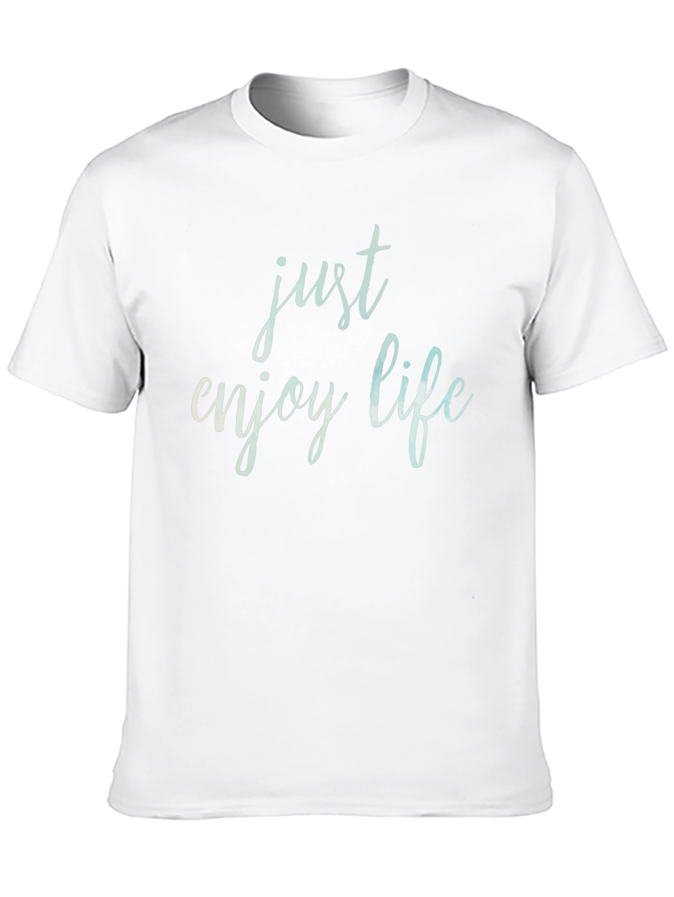 Just Enjoy Life Black Graphic Tee