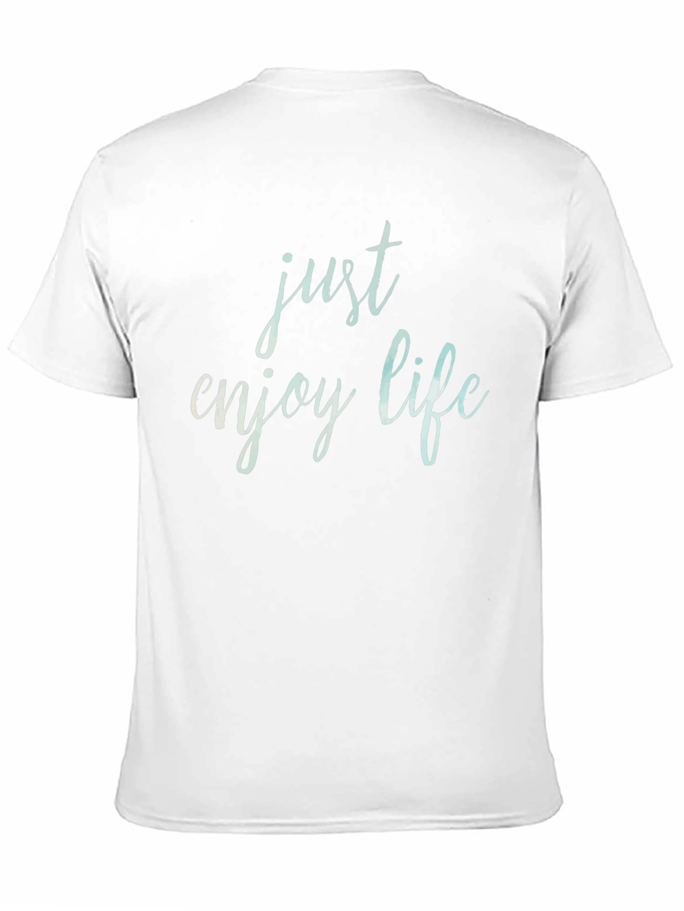 Just Enjoy Life Black Graphic Tee