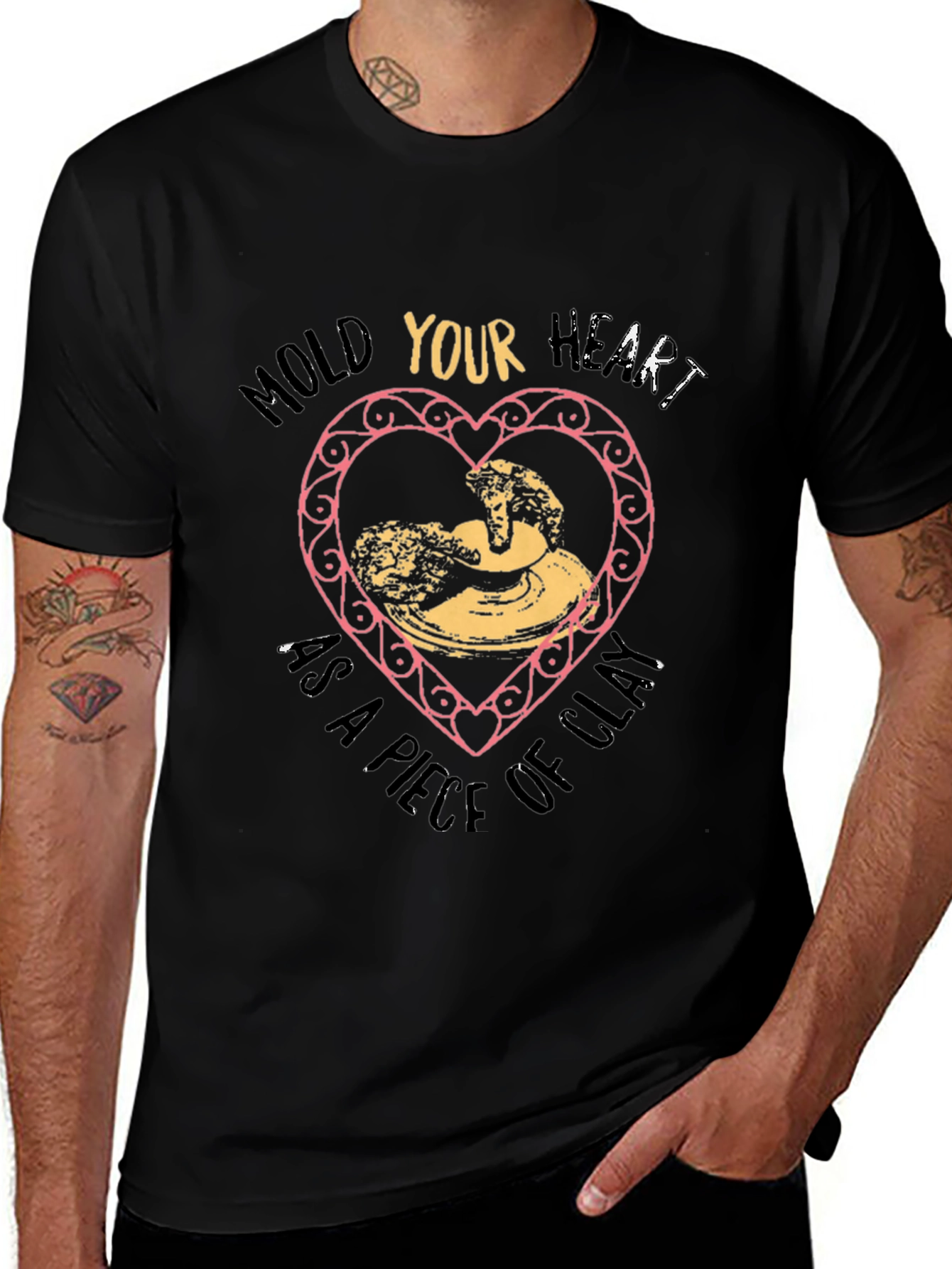 Artisan Pottery Heart T-Shirt - Mold Your Heart