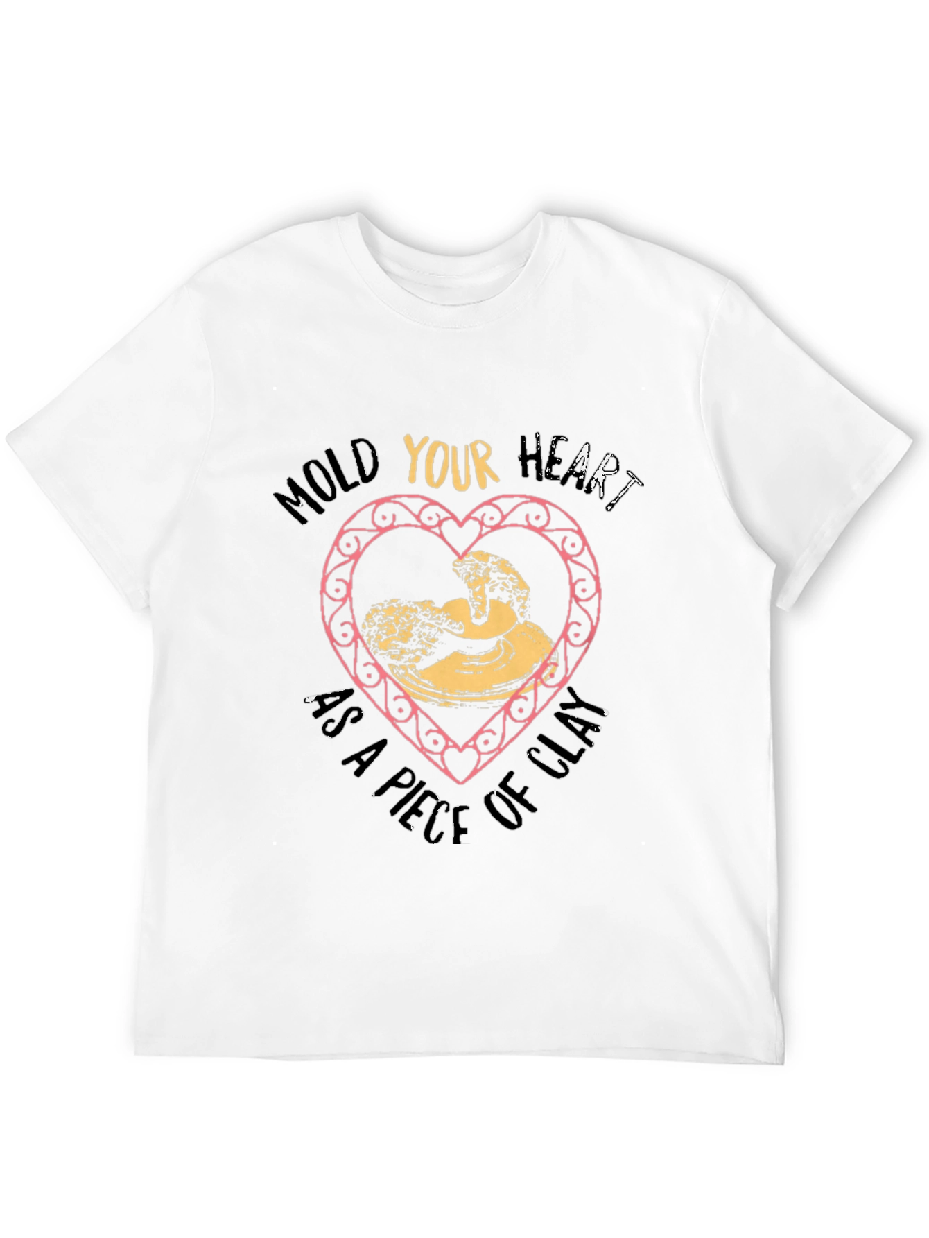 Artisan Pottery Heart T-Shirt - Mold Your Heart