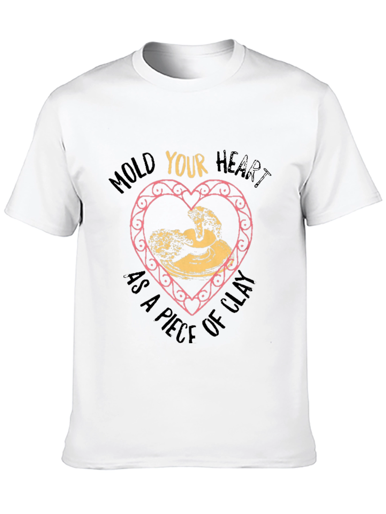 Artisan Pottery Heart T-Shirt - Mold Your Heart