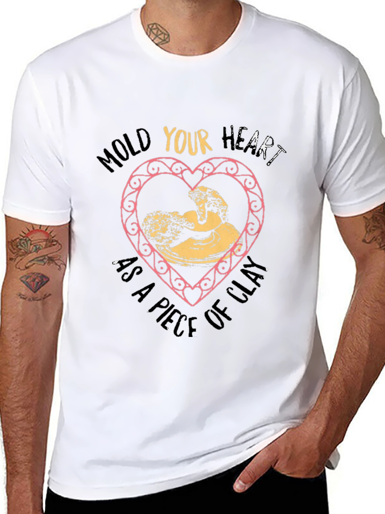 Artisan Pottery Heart T-Shirt - Mold Your Heart