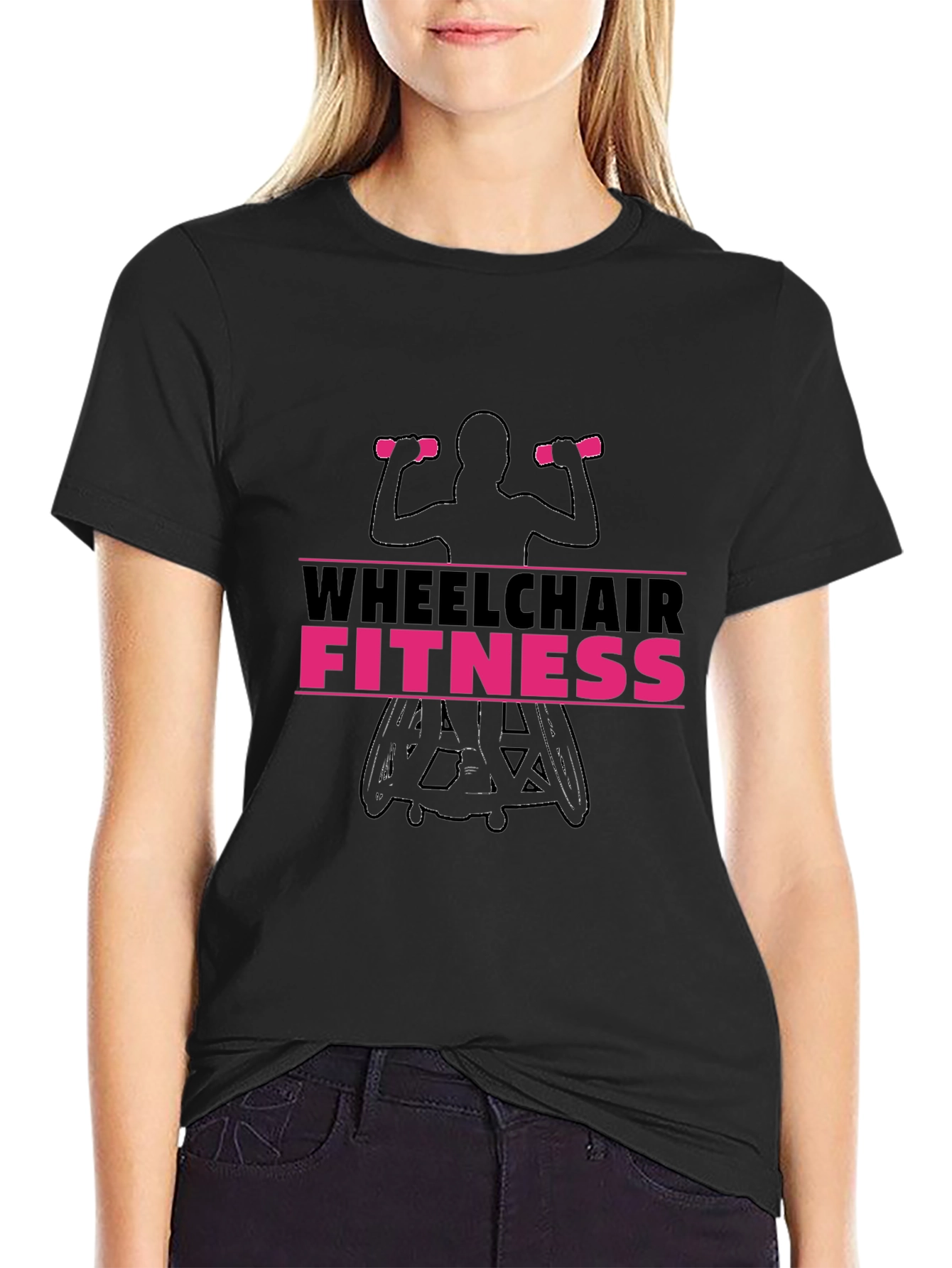 Wheelchair Fitness Graphic T-Shirt
