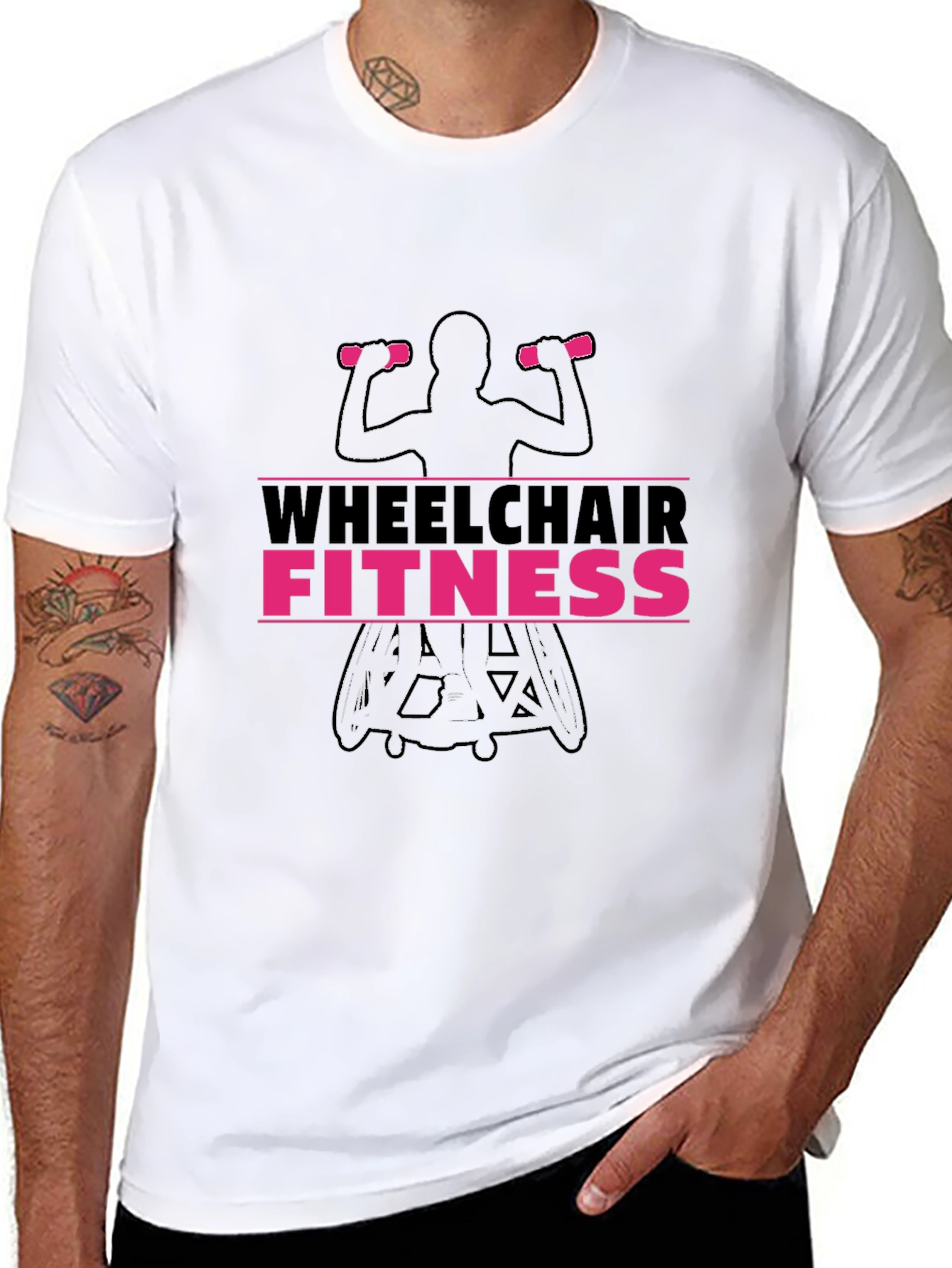 Wheelchair Fitness Graphic T-Shirt