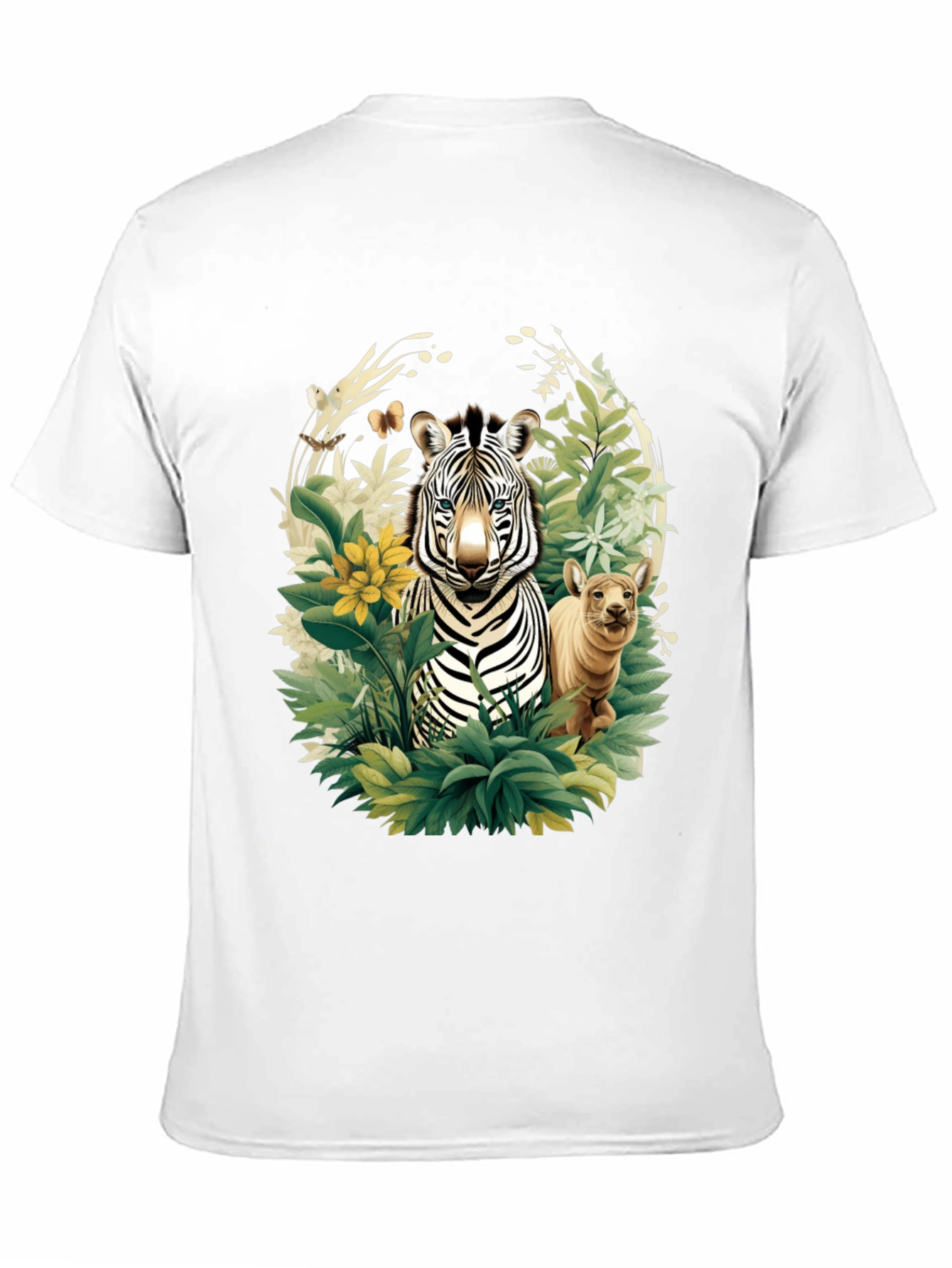 Zebra & Cub Wildlife T-Shirt - Unique Animal Design