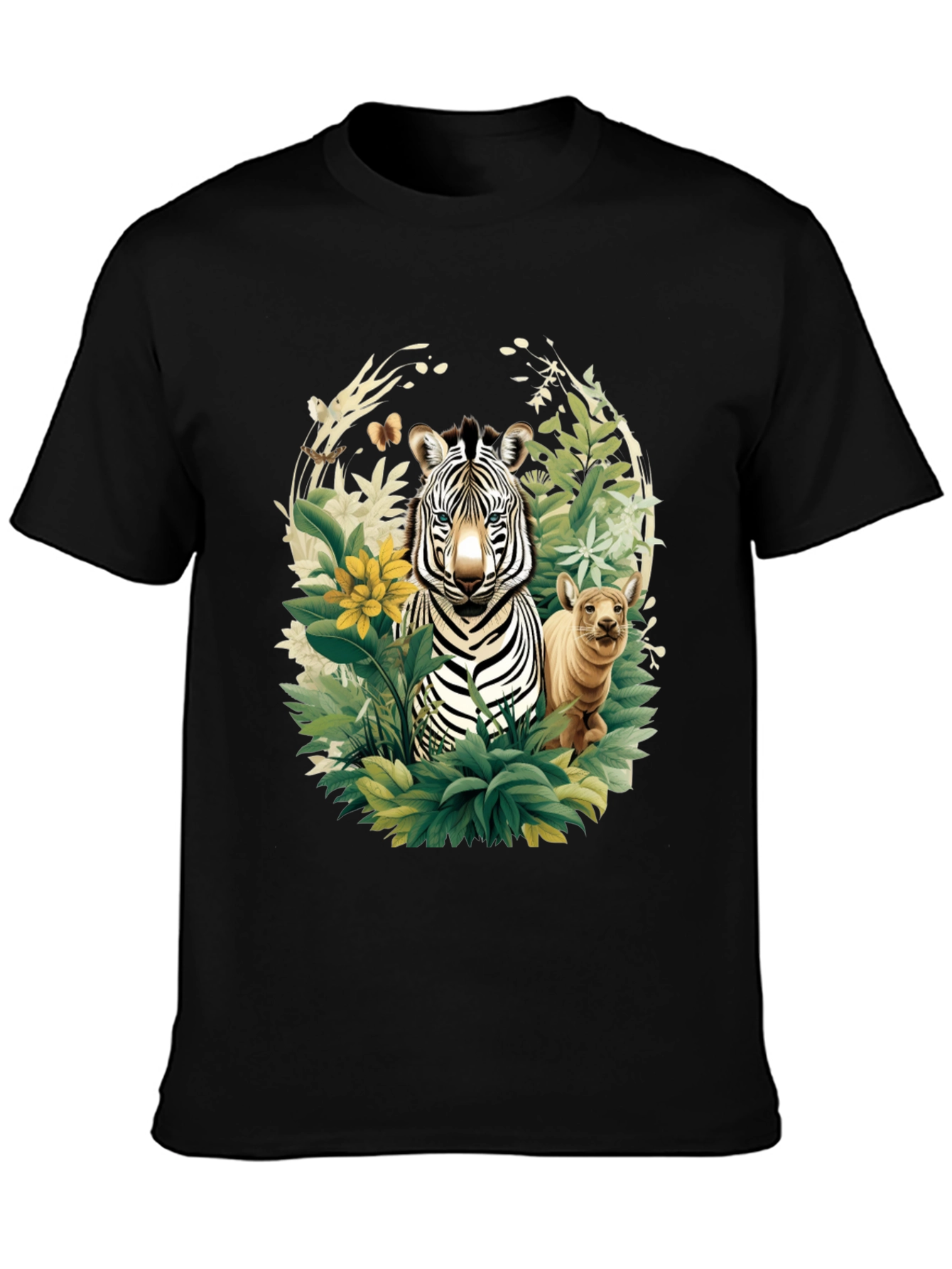 Zebra & Cub Wildlife T-Shirt - Unique Animal Design