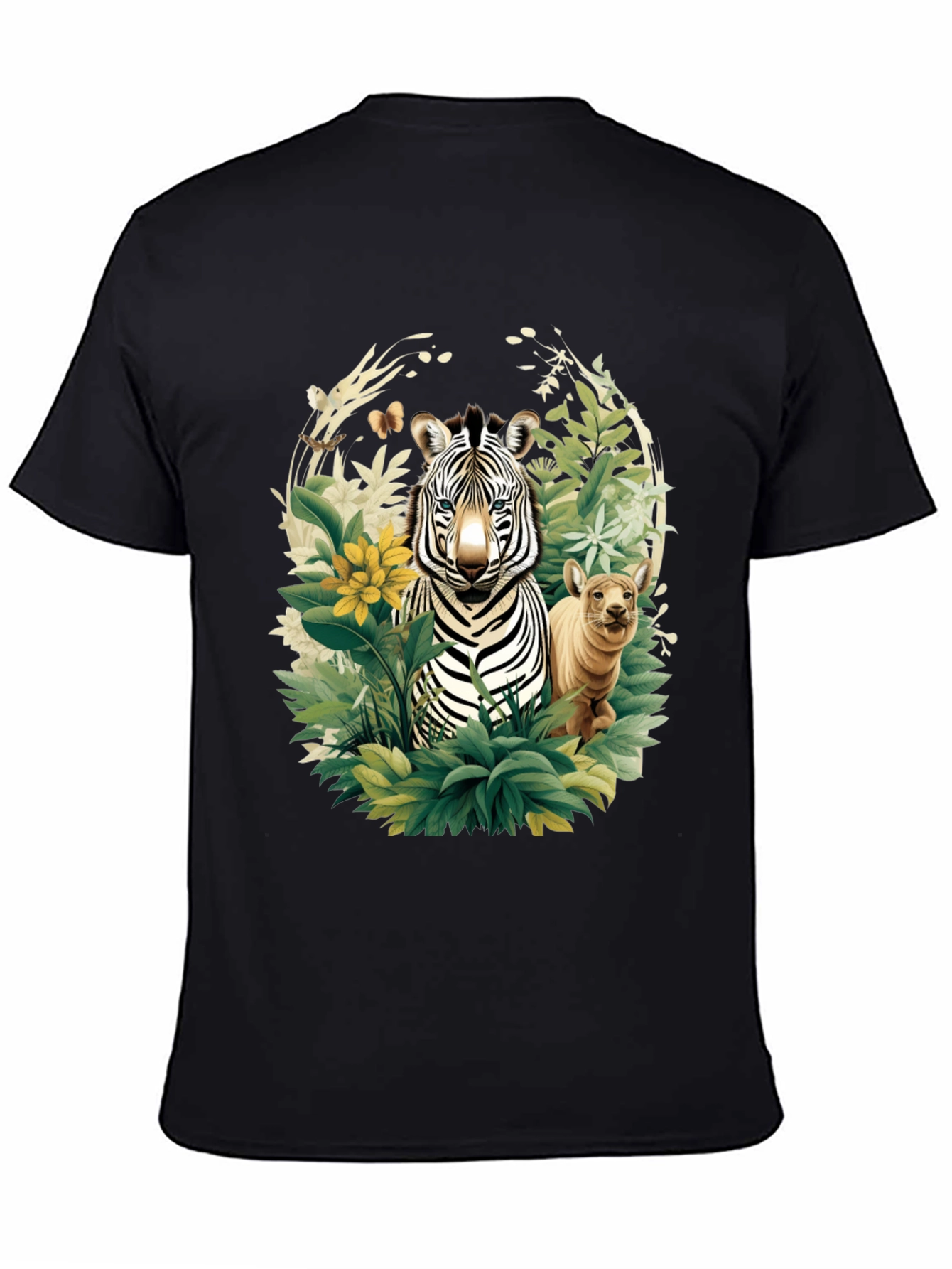 Zebra & Cub Wildlife T-Shirt - Unique Animal Design