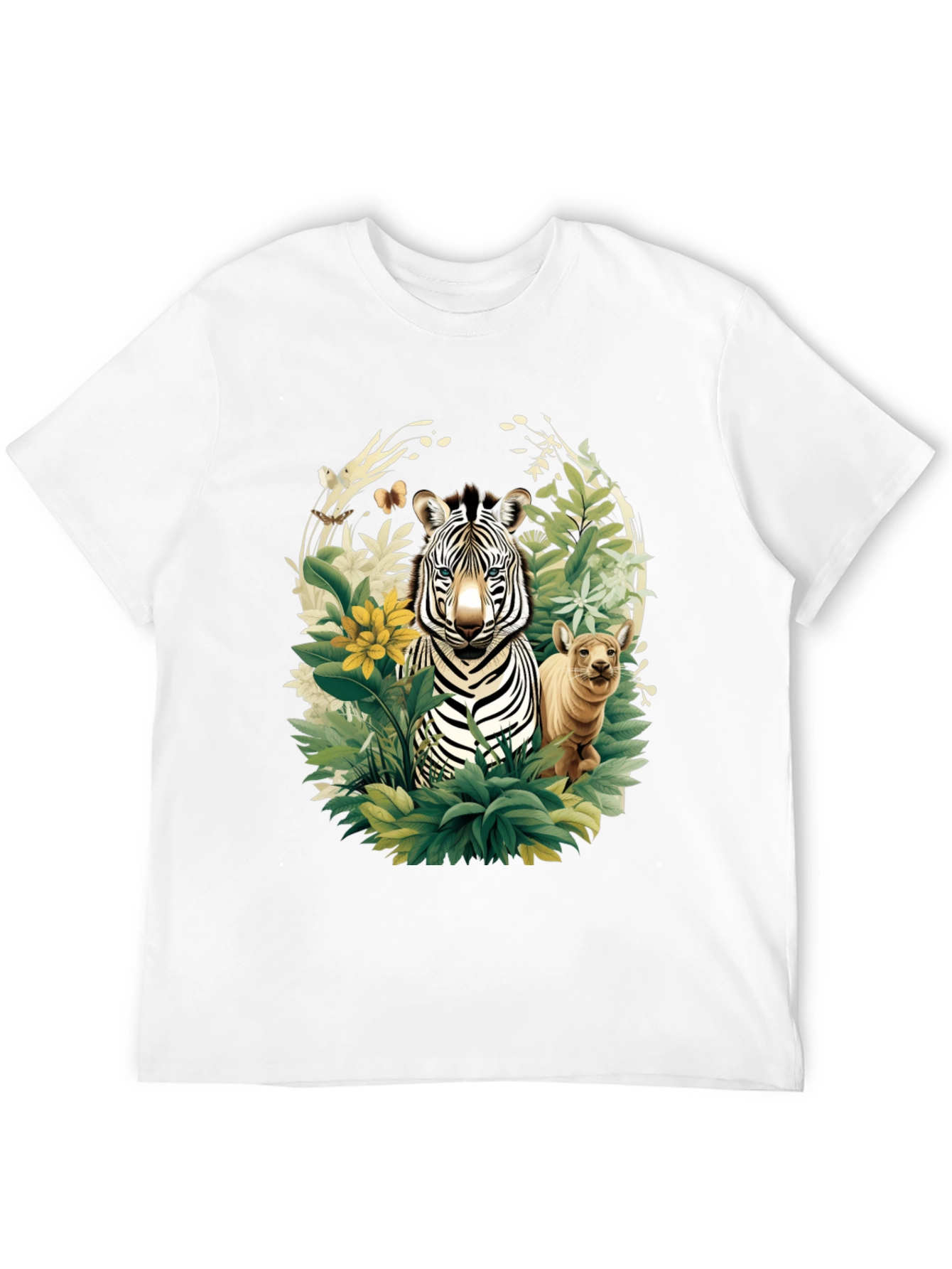 Zebra & Cub Wildlife T-Shirt - Unique Animal Design