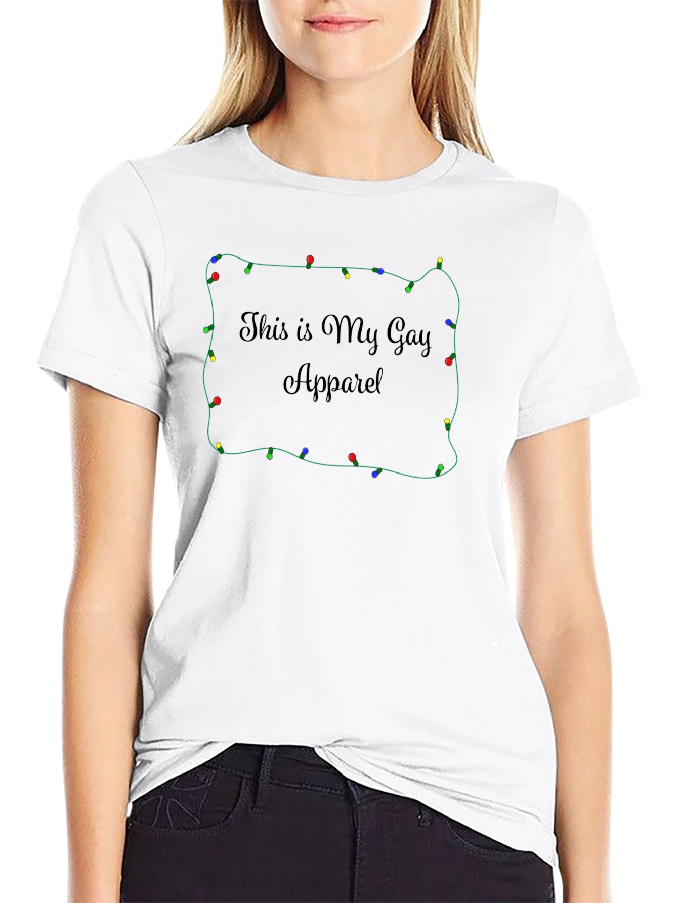 Festive LGBTQ+ Tee: This Is My Gay Apparel!