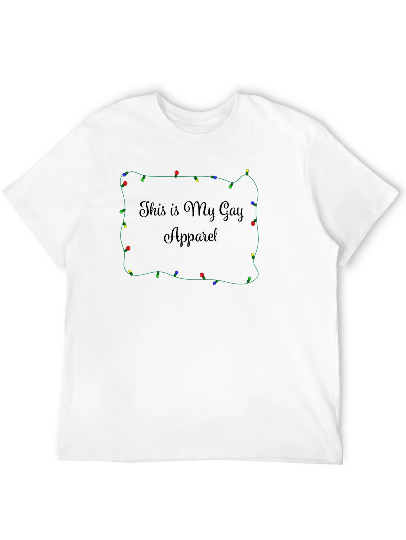 Festive LGBTQ+ Tee: This Is My Gay Apparel!
