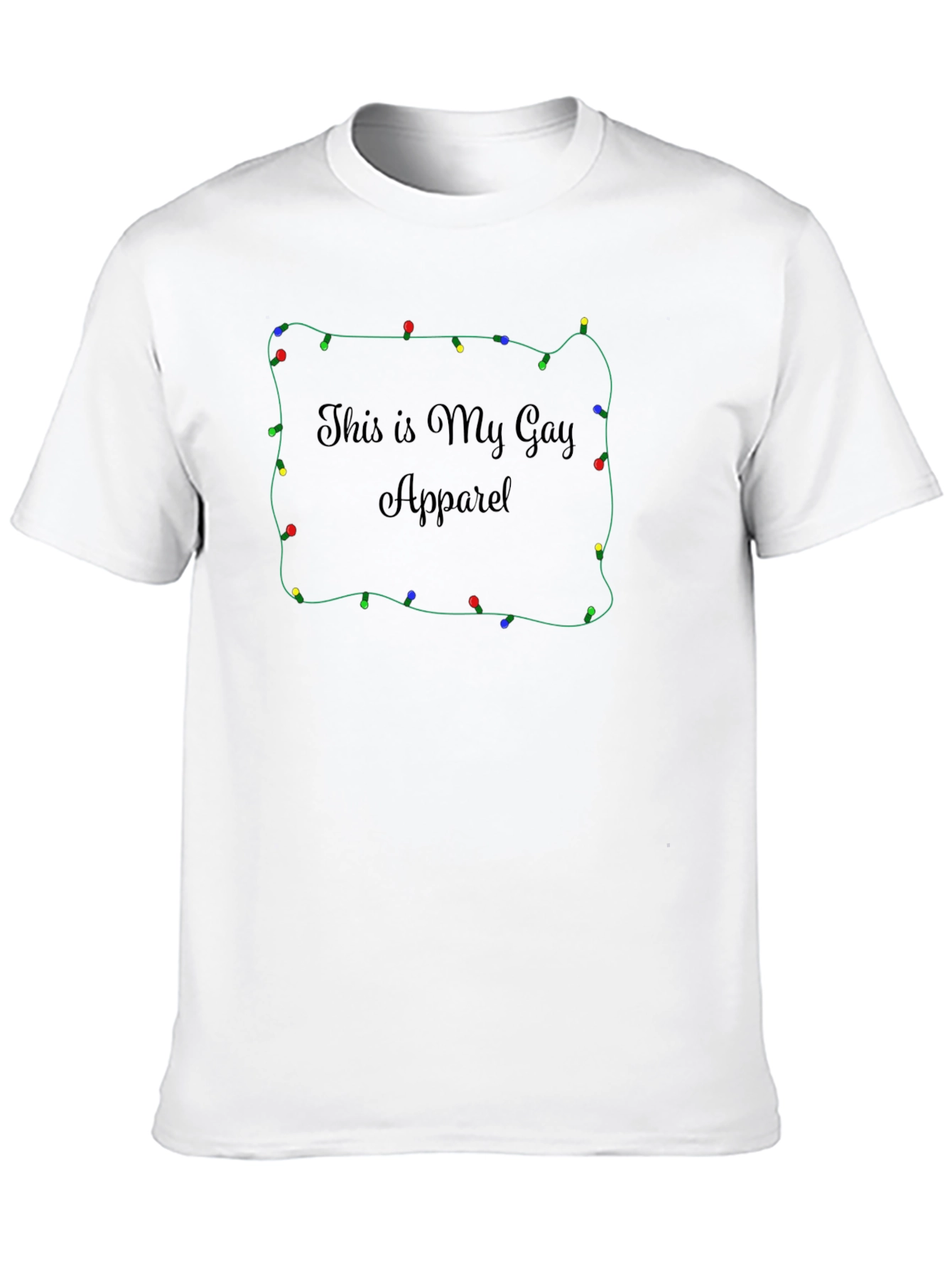 Festive LGBTQ+ Tee: This Is My Gay Apparel!