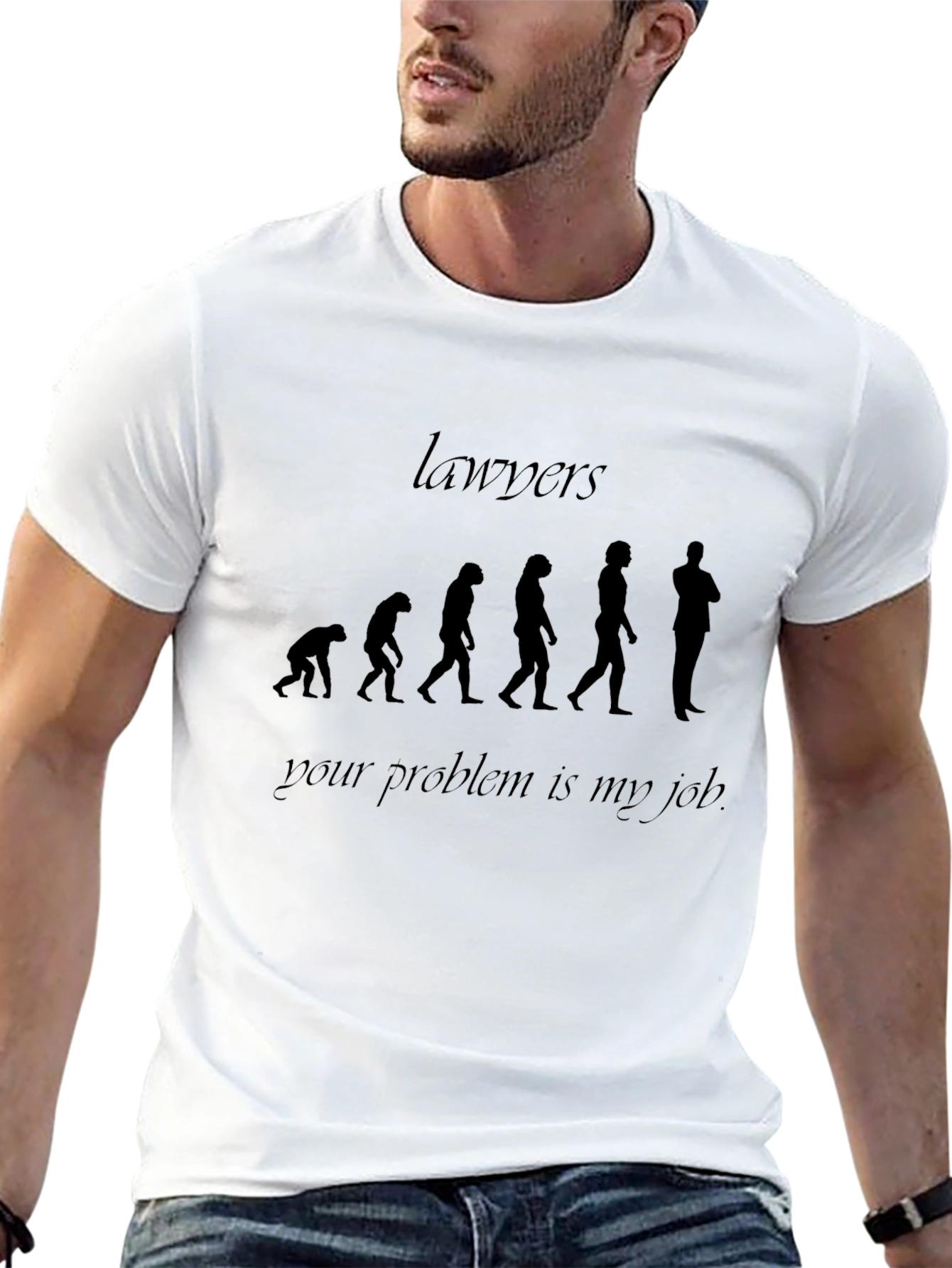 Lawyer Evolution T-Shirt - Your Problem is My Job
