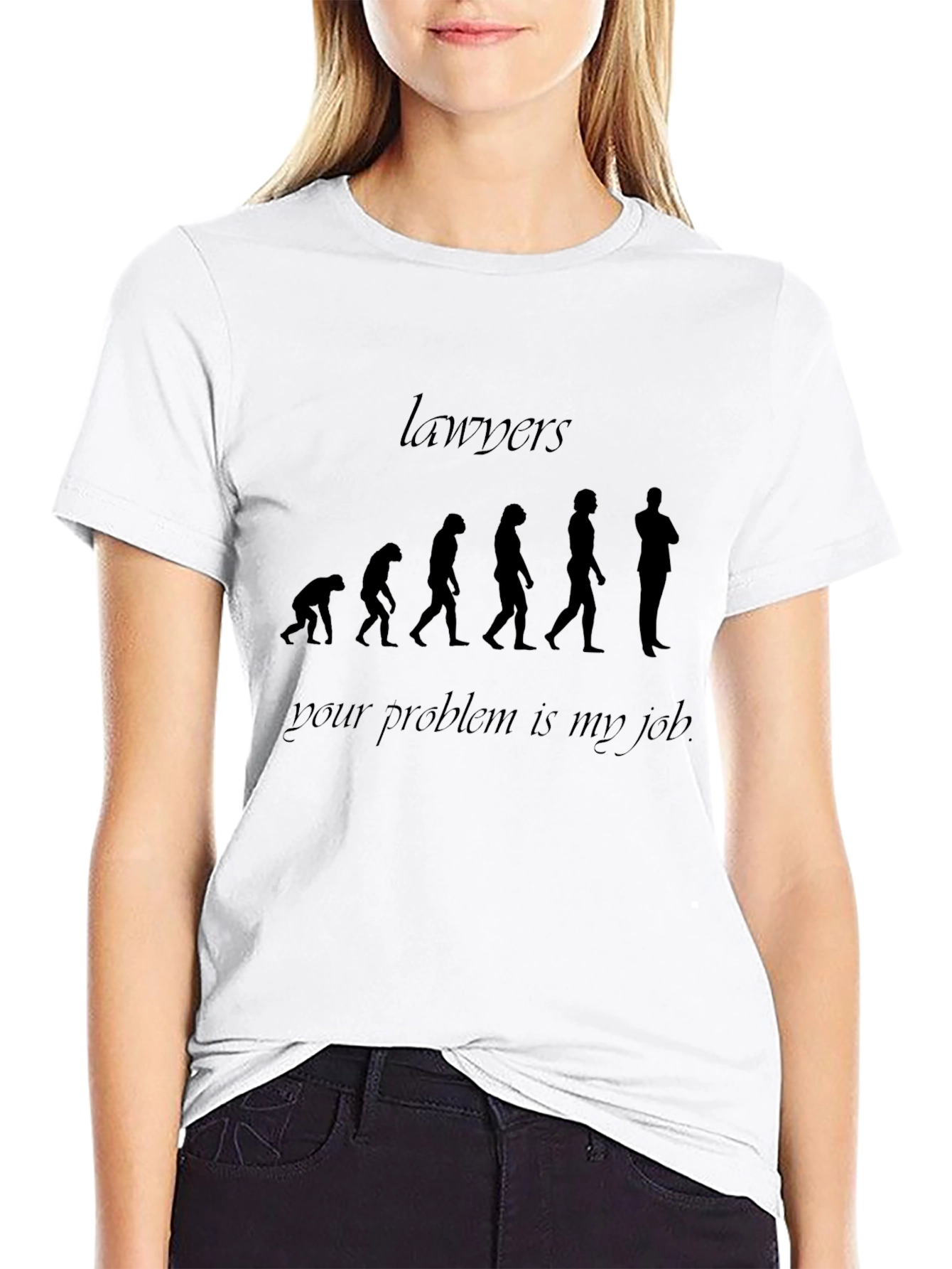 Lawyer Evolution T-Shirt - Your Problem is My Job