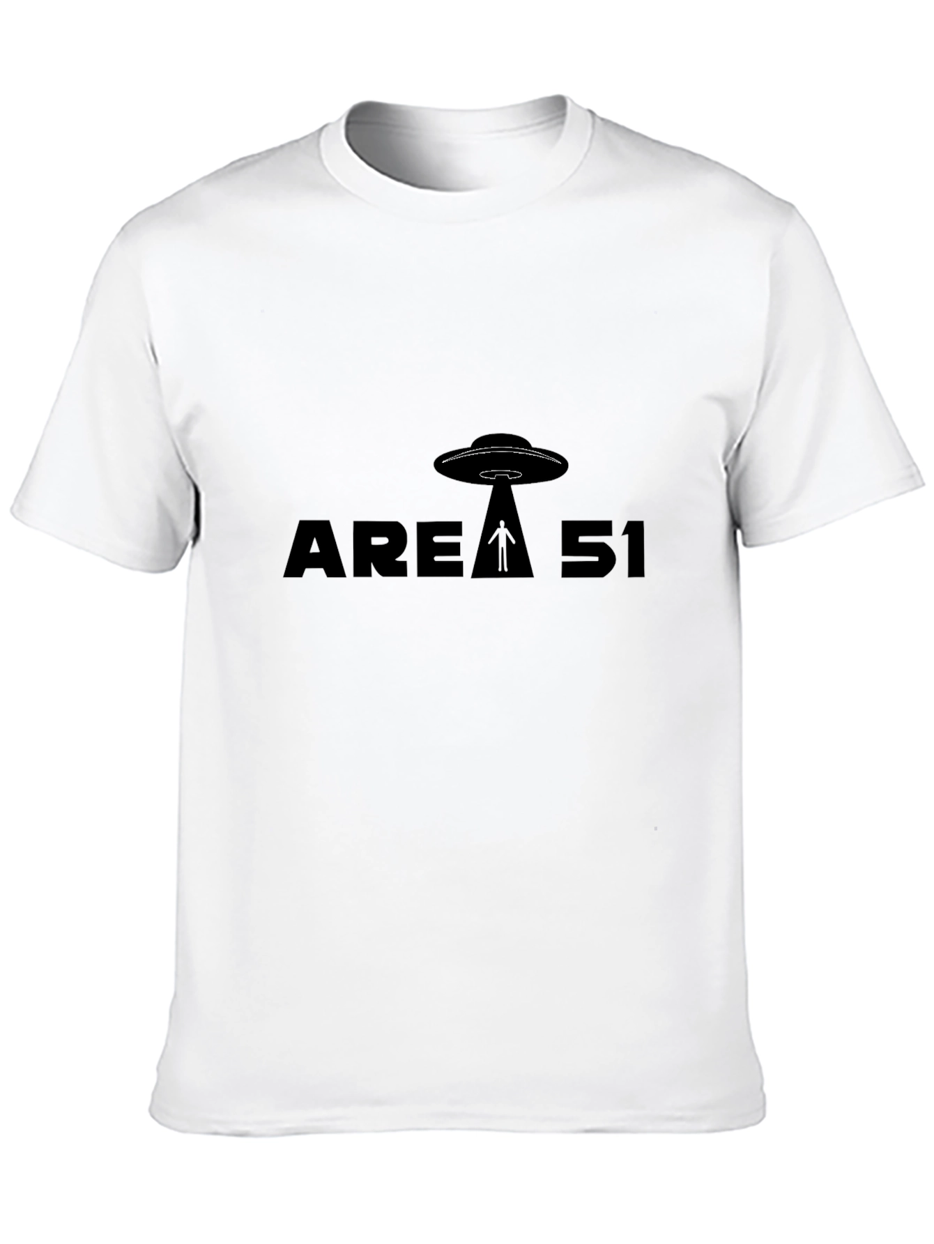 Area 51 UFO T-Shirt - Black Graphic Tee