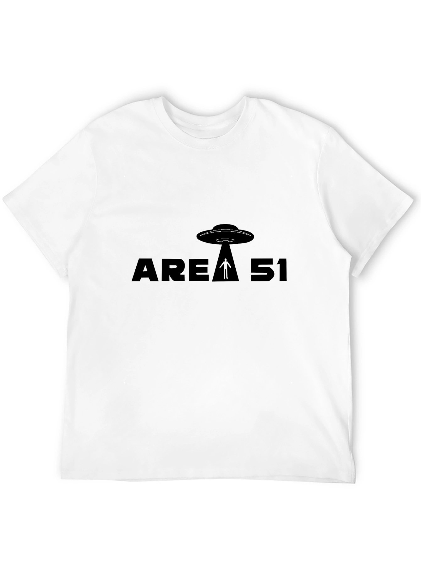 Area 51 UFO T-Shirt - Black Graphic Tee