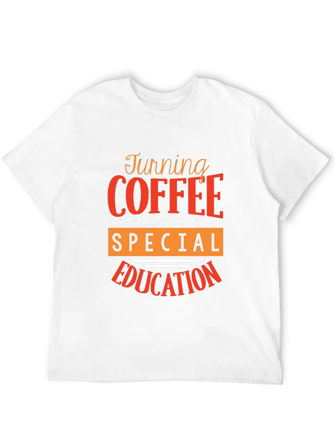Coffee to Special Education Black T-Shirt